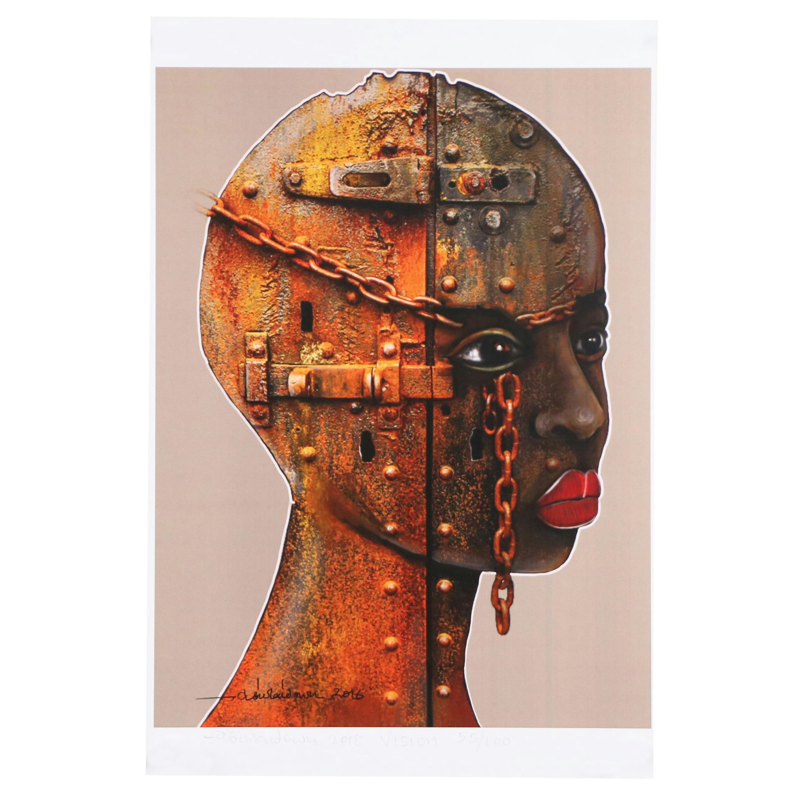 Abiola Idowu Offset Lithograph "Vision," 2018