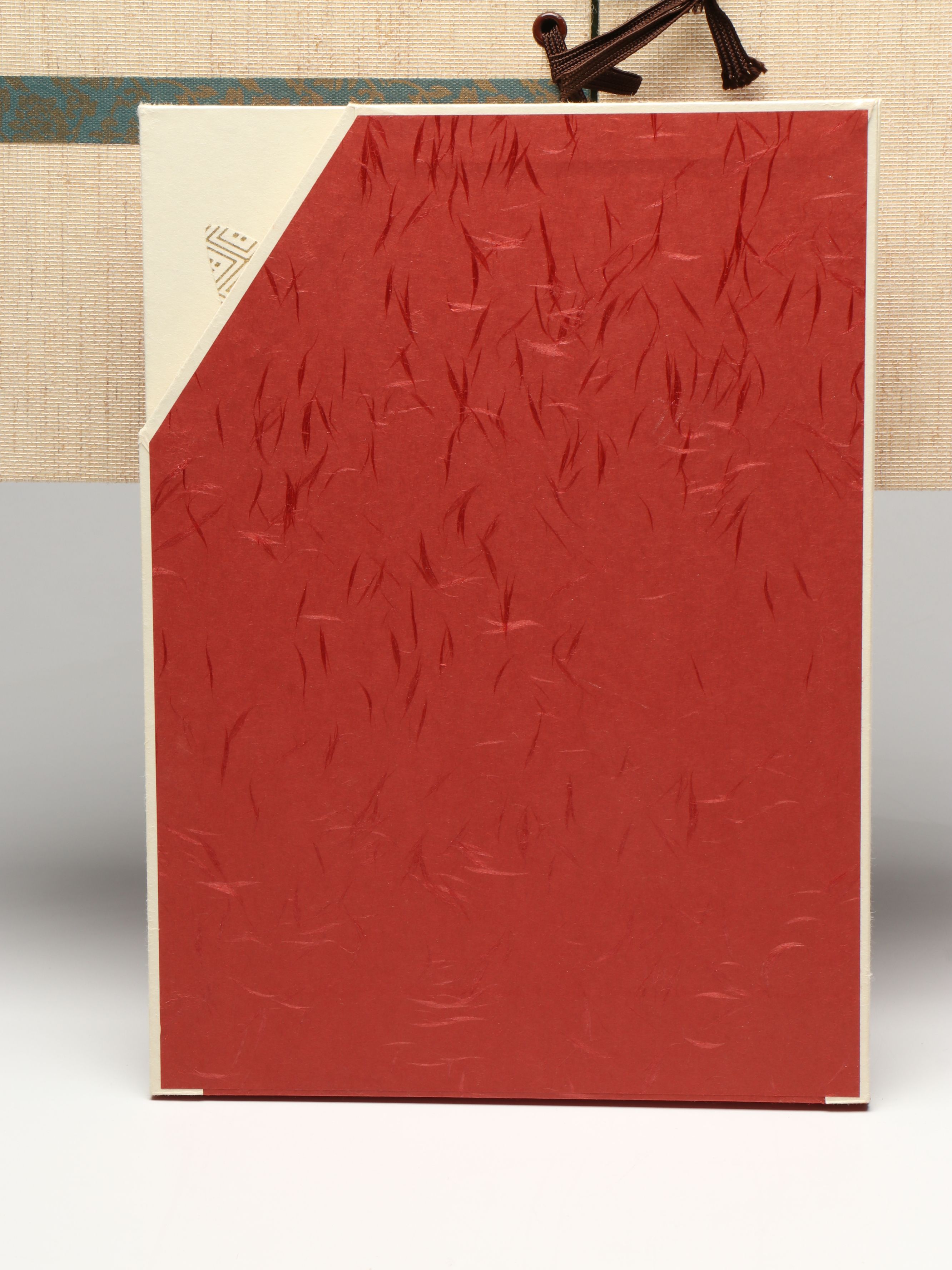 Japanese Koinobori Harie Paper Cutout Folding Board and Cat Wall Hanging