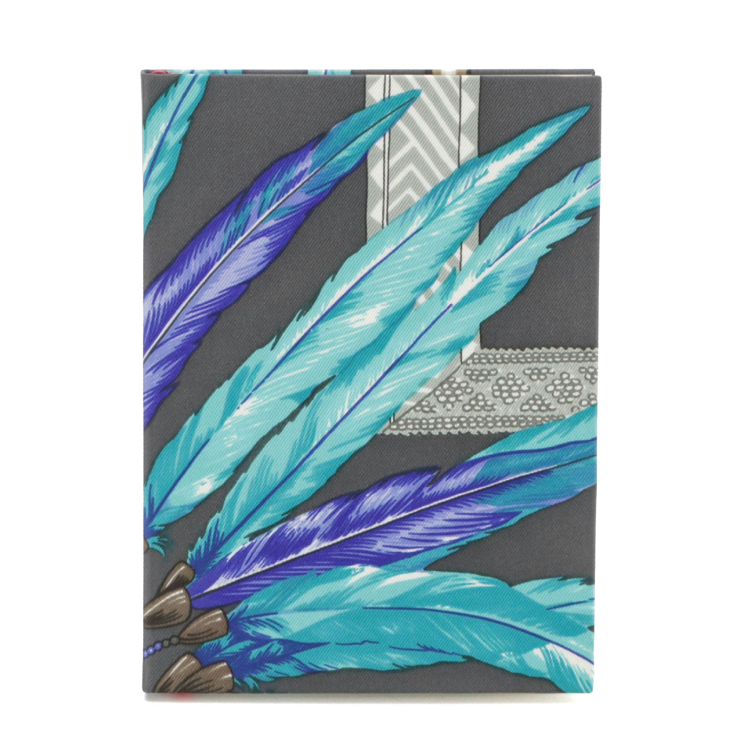 Hermès "Brazil" Silk Twill Hardcover A6 Blank Notebook with Box