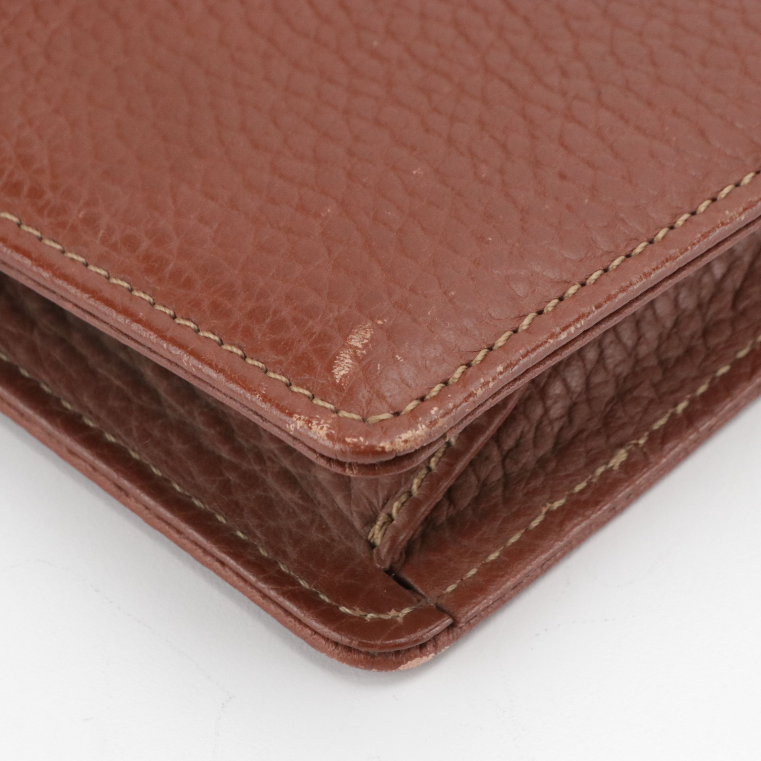 Burberrys Wristlet Clutch in Grained and Smooth Leather