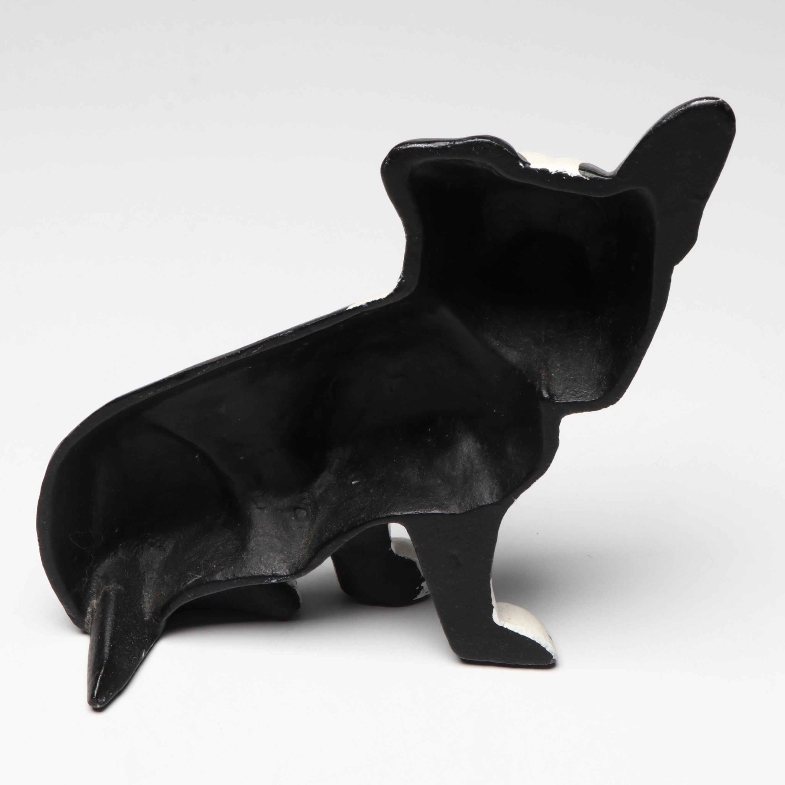 Royal Doulton "Bulldog Seated" Porcelain Figure with Other Metal Dog Doorstop