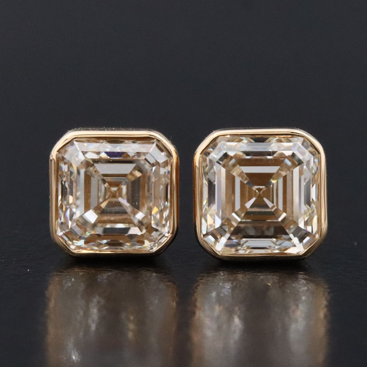 18K 1.80 CTW Diamond Solitaire Earrings with GIA Reports