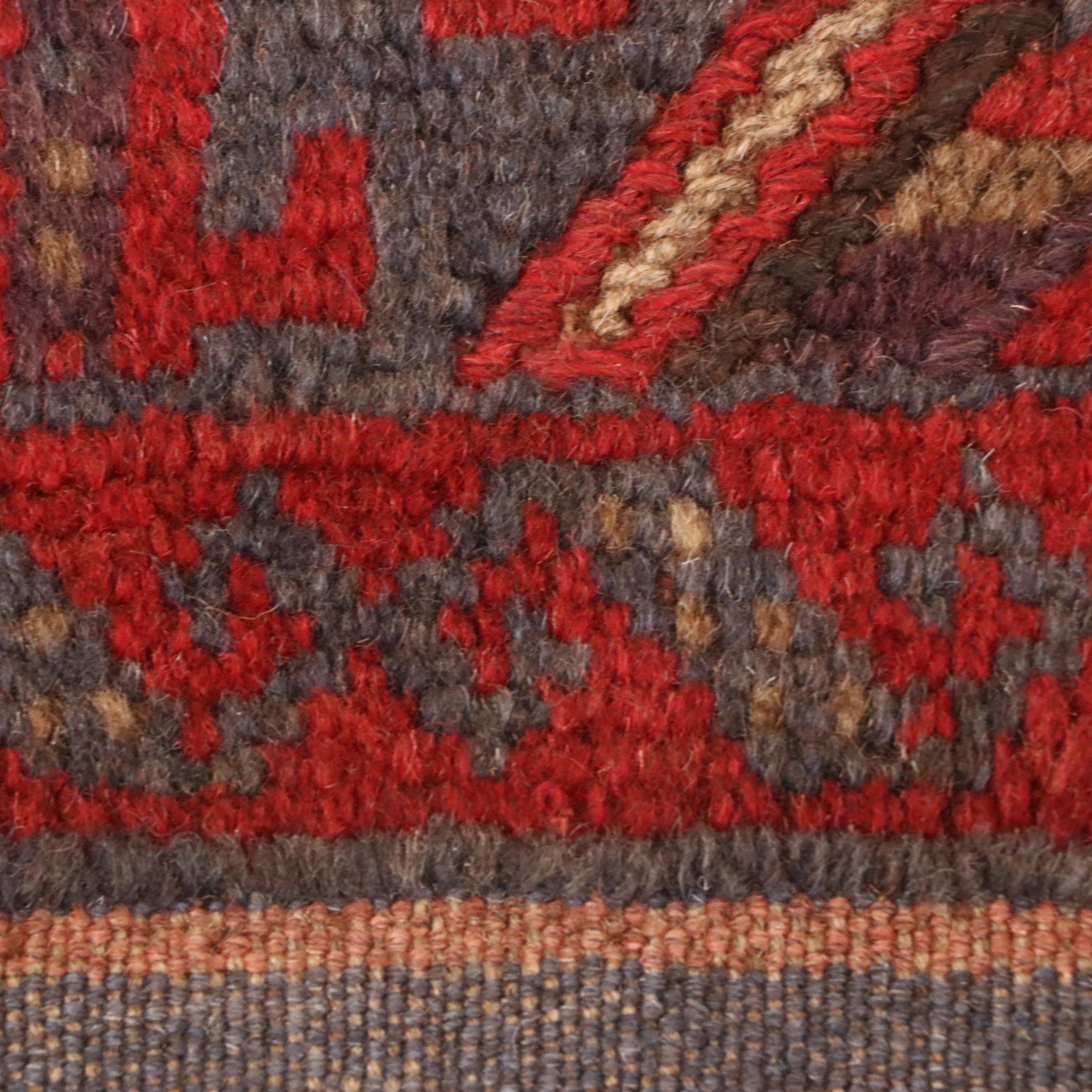 1'11 x 8' Handmade Afghan Mashwani Carpet Runner