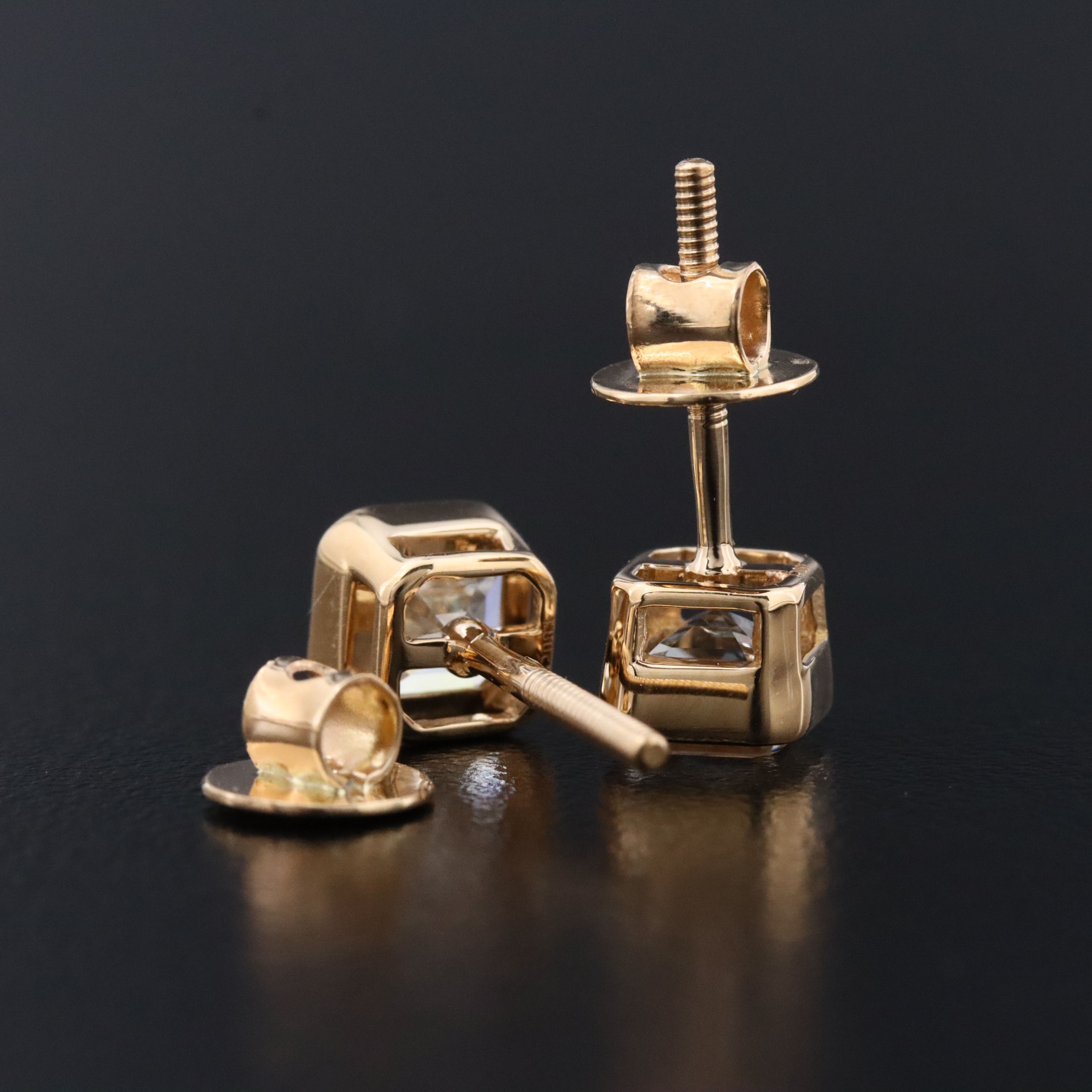 18K 1.80 CTW Diamond Solitaire Earrings with GIA Reports