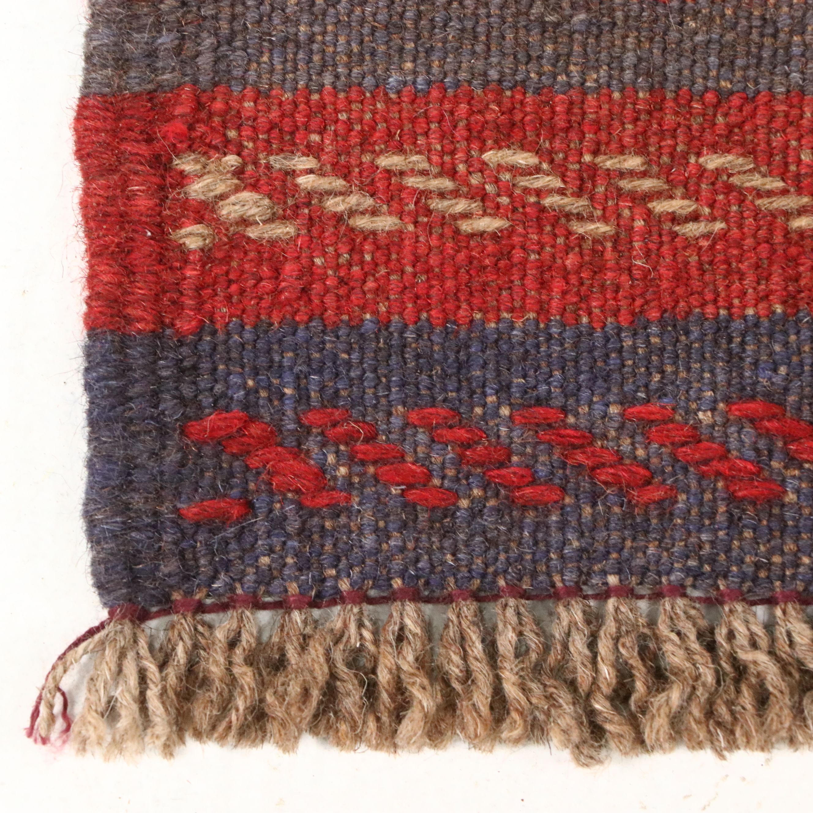 1'11 x 8' Handmade Afghan Mashwani Carpet Runner