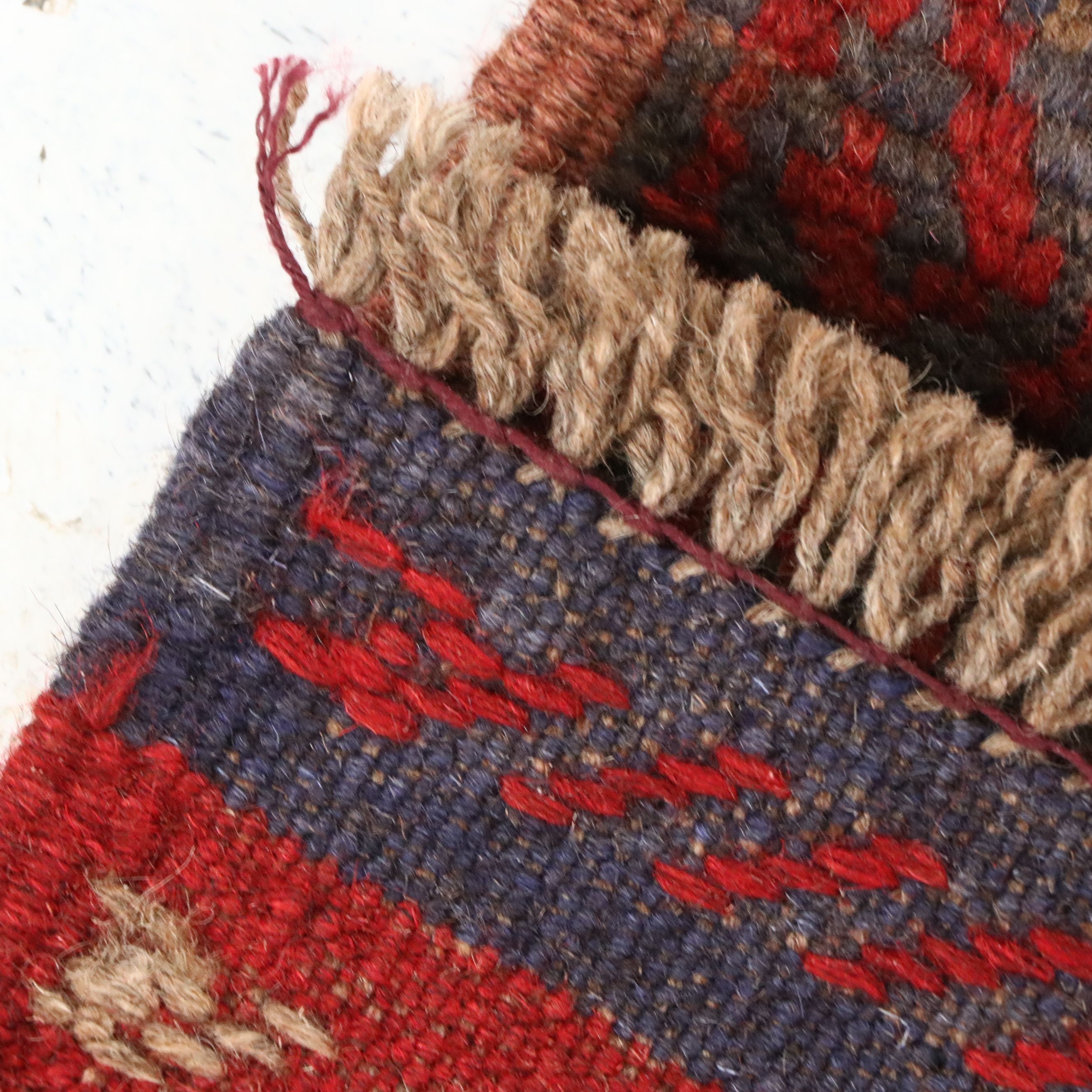 1'11 x 8' Handmade Afghan Mashwani Carpet Runner