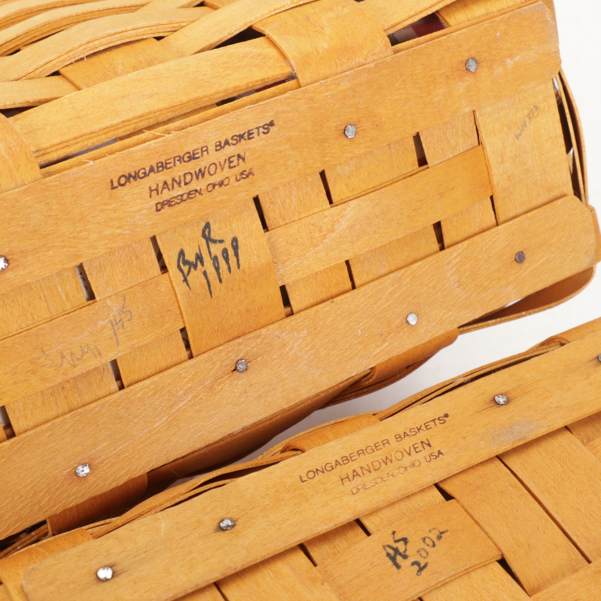 Longaberger Woven Biscuit, Fruit and Other Baskets