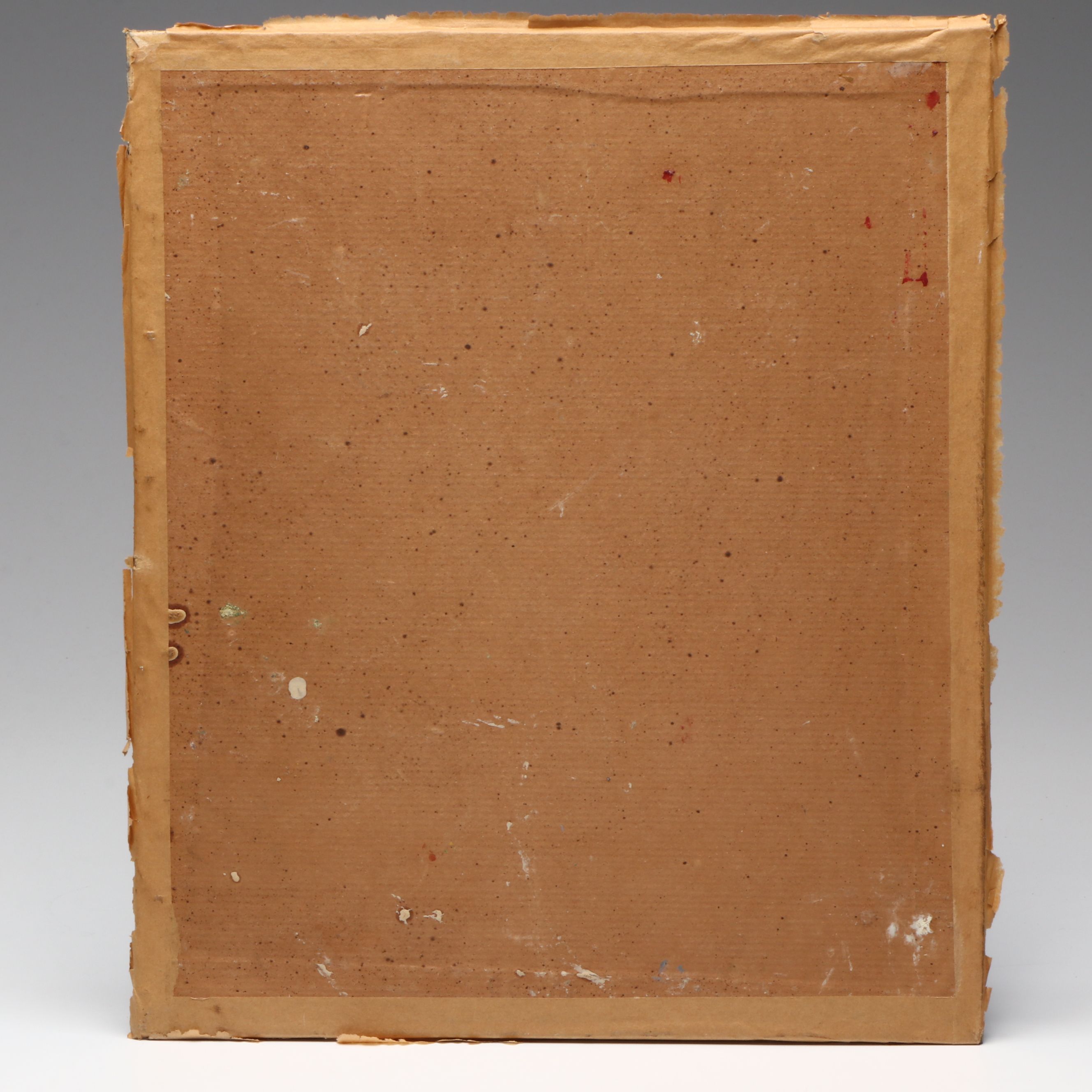 Antique Southern European Coastal Landscape Oil Painting