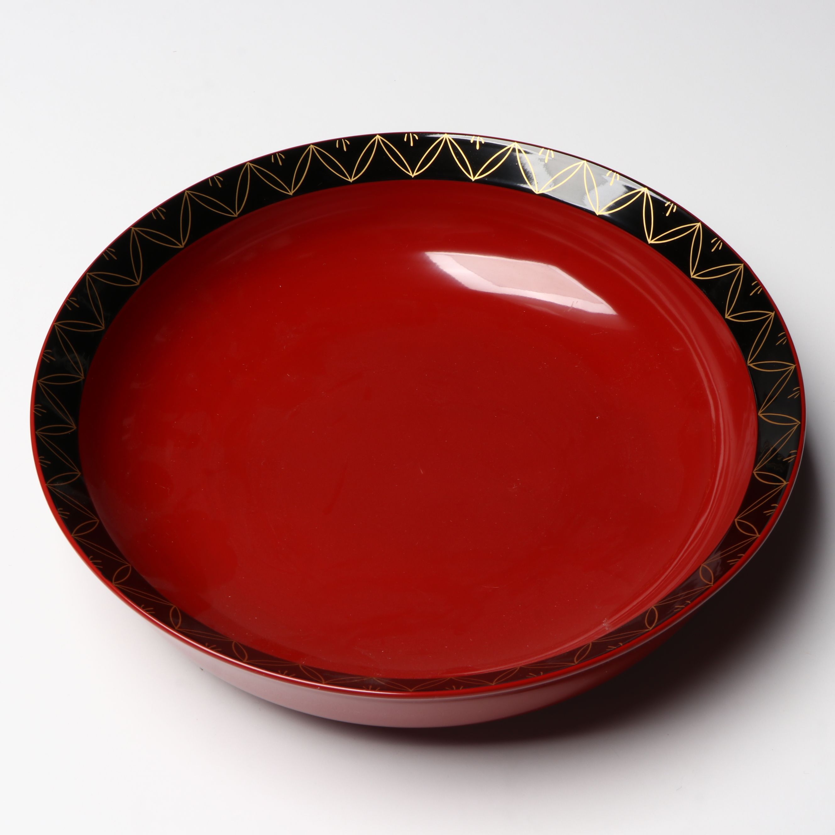 Japanese Red, Black and Gold Lacquerware Trays and More Serveware