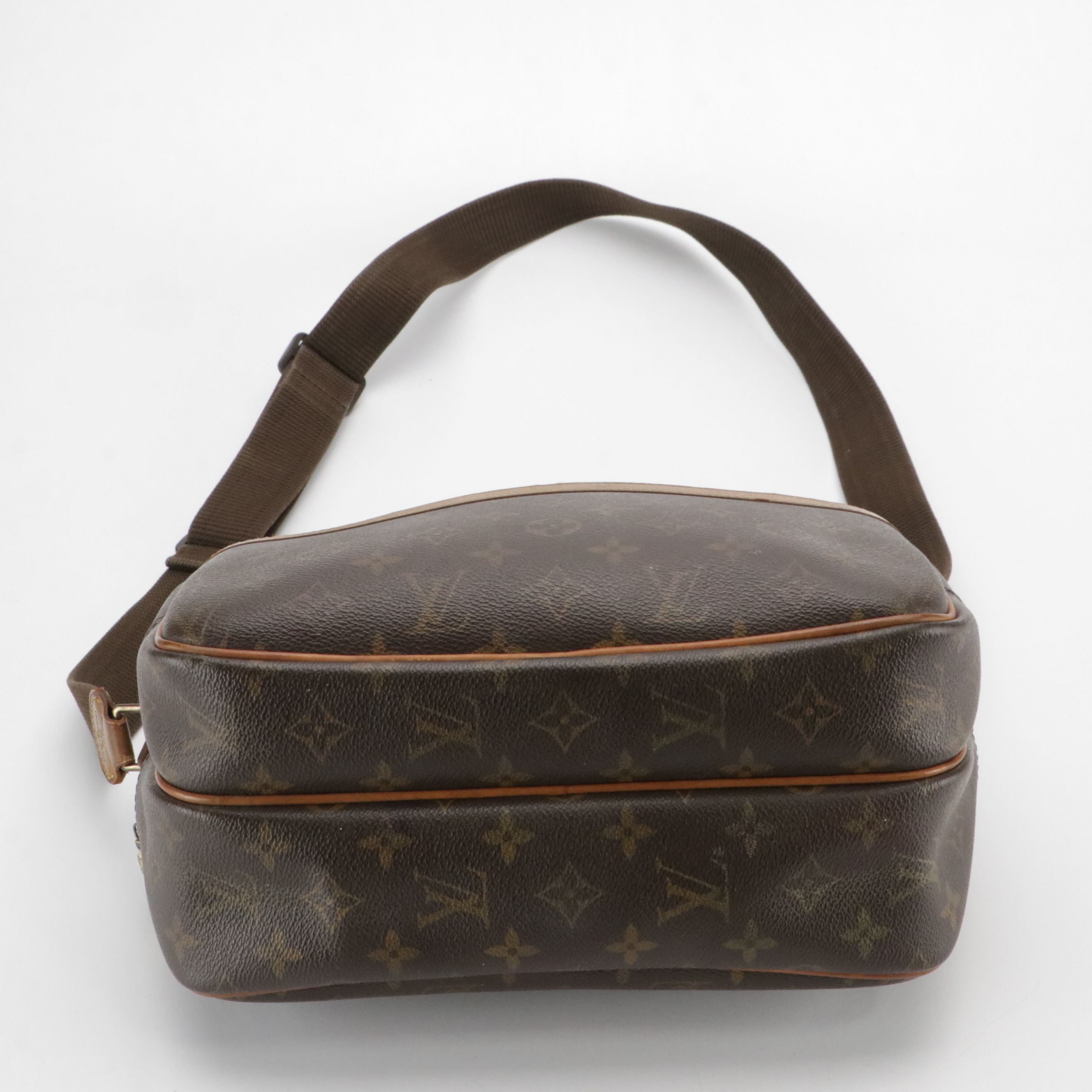 Louis Vuitton Reporter PM Crossbody Bag in Monogram Canvas and Leather Trim