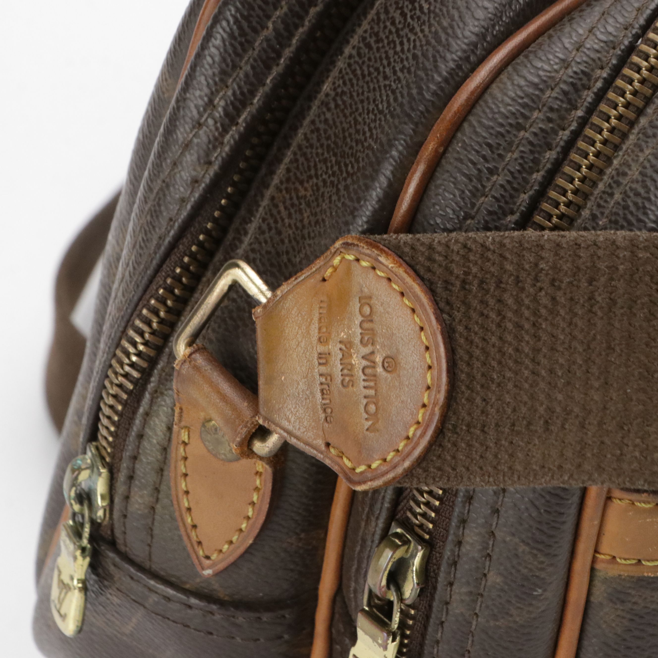 Louis Vuitton Reporter PM Crossbody Bag in Monogram Canvas and Leather Trim