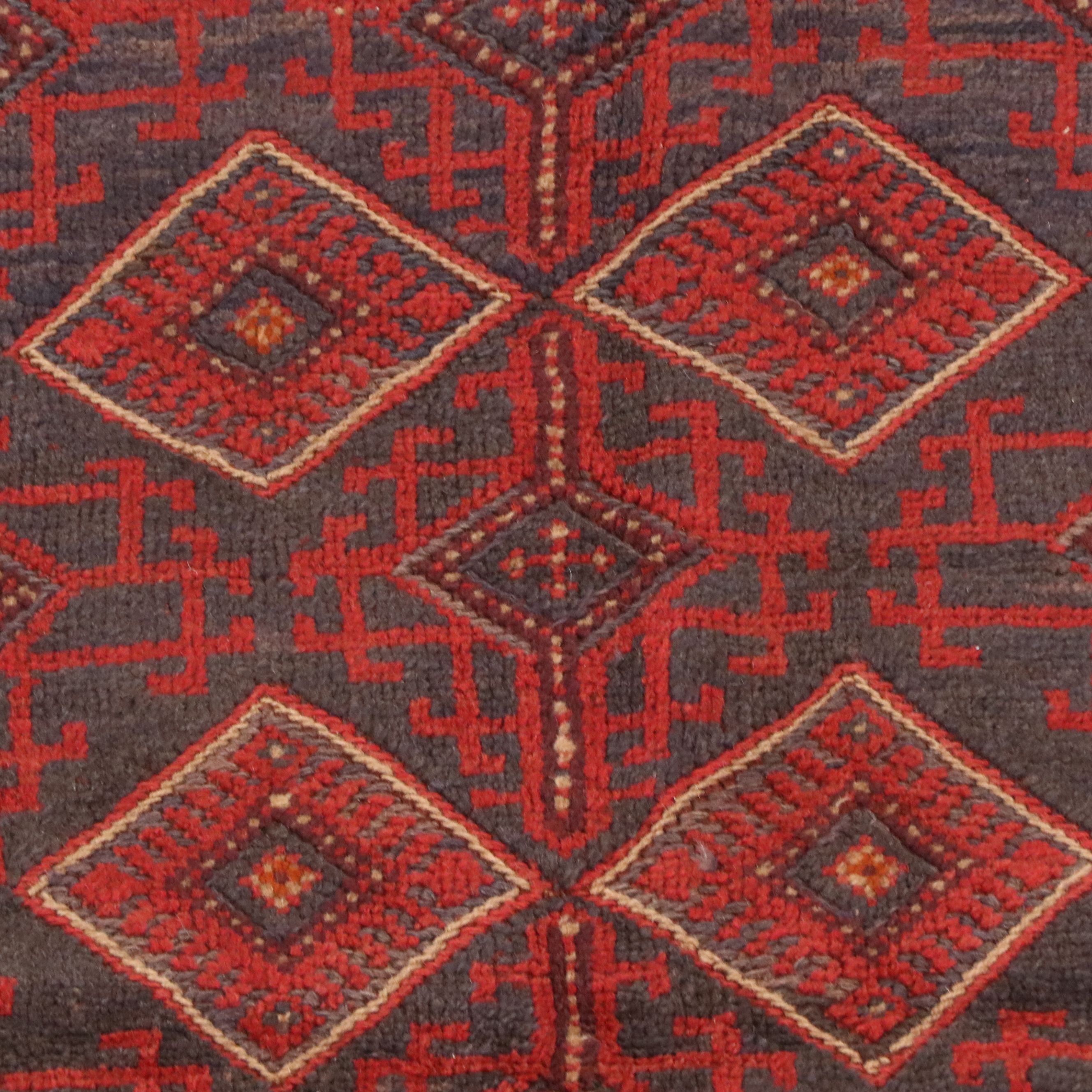 2'3 x 7'8 Handmade Afghan Mashwani Carpet Runner