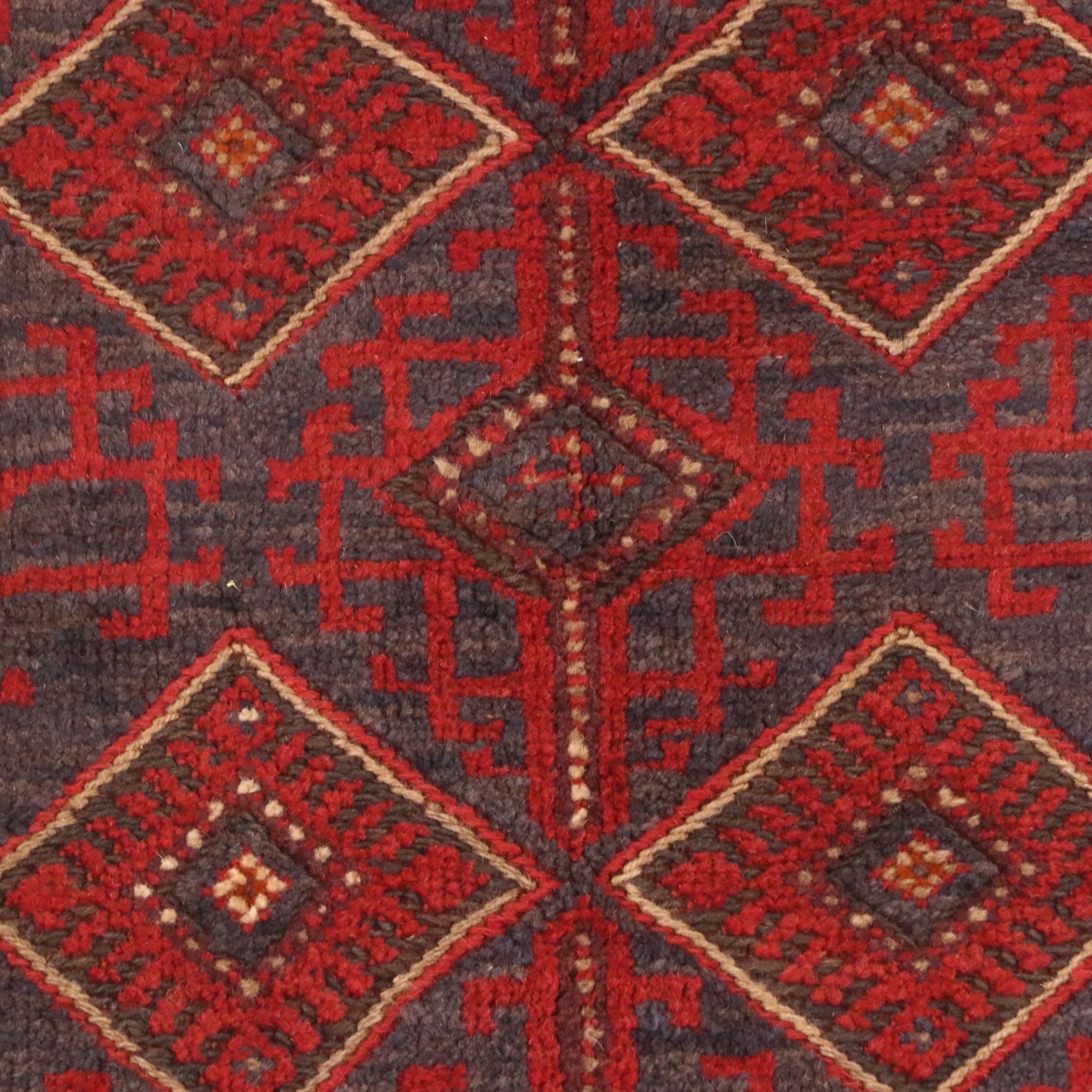 2'3 x 7'8 Handmade Afghan Mashwani Carpet Runner