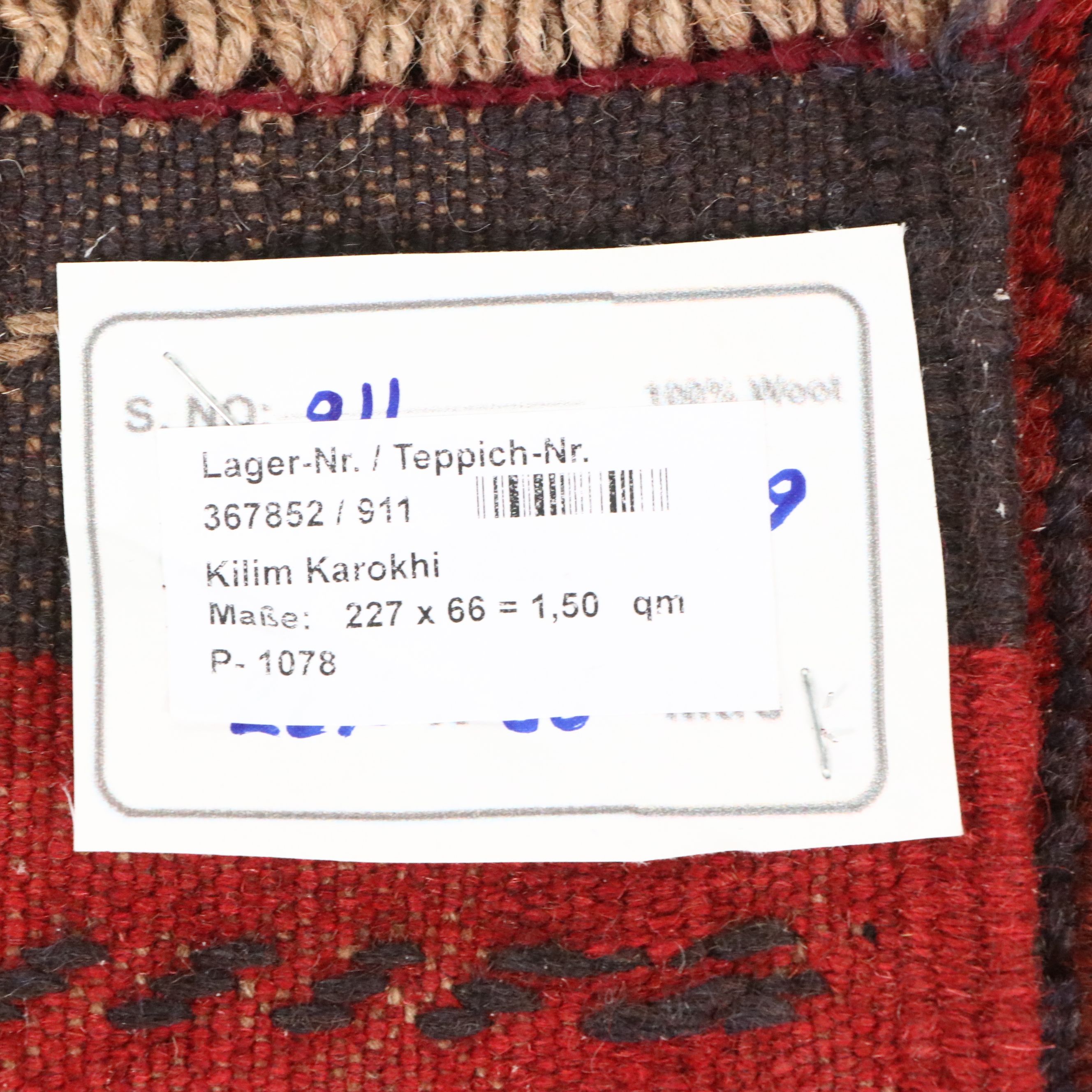 2'3 x 7'8 Handmade Afghan Mashwani Carpet Runner