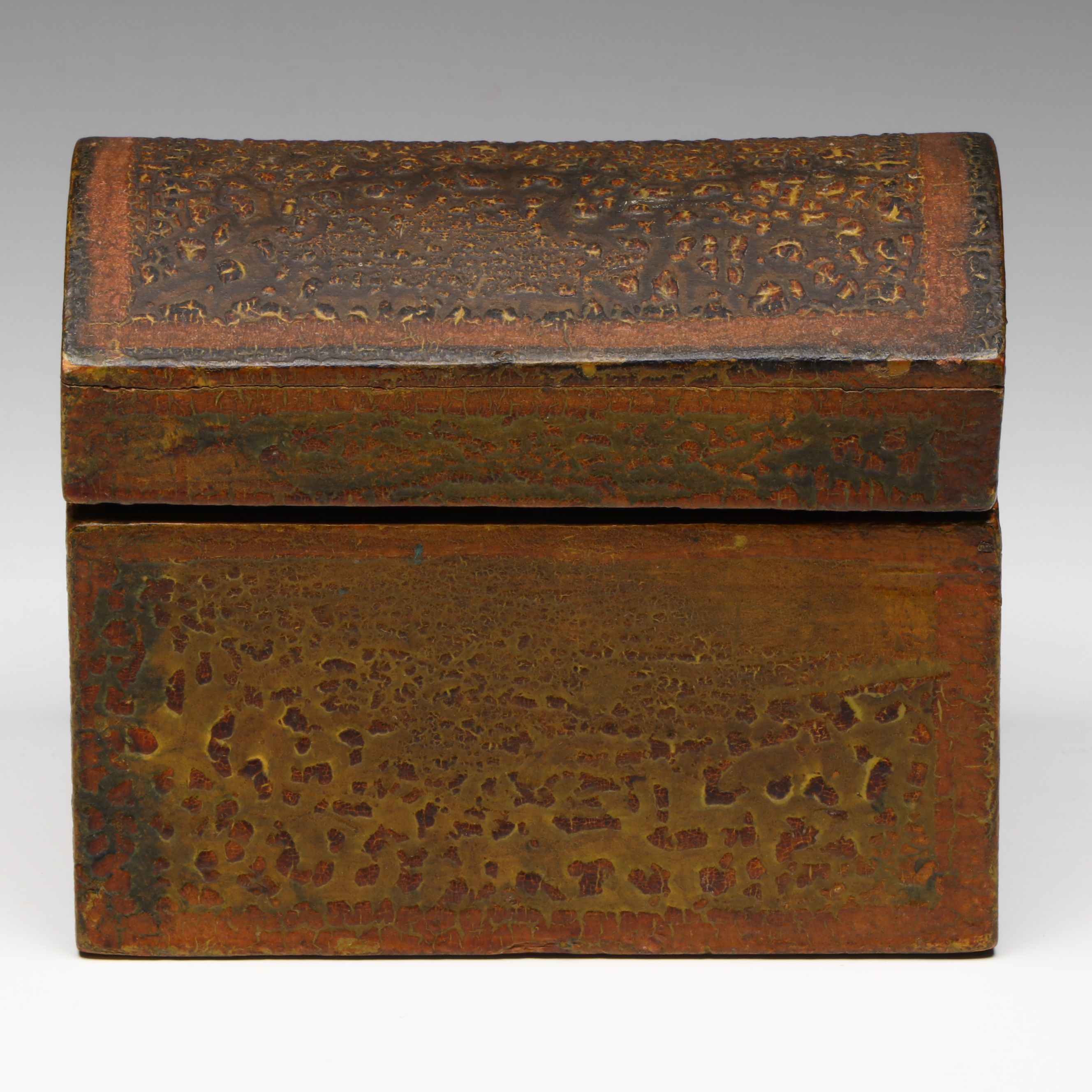 Antique Americana Folk Art Box, Early 19th Century