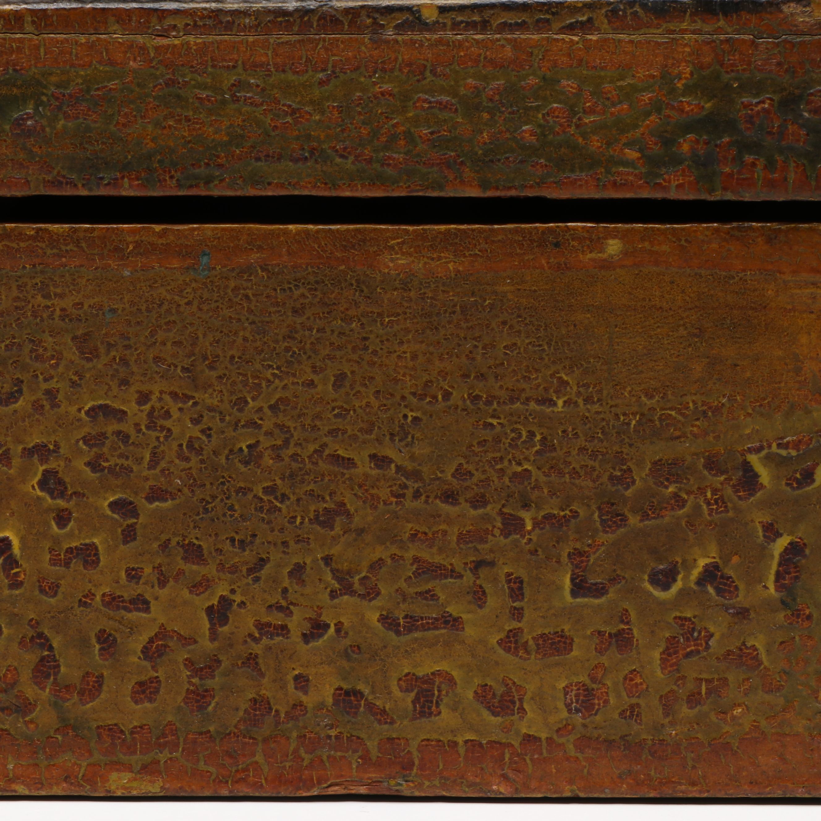 Antique Americana Folk Art Box, Early 19th Century