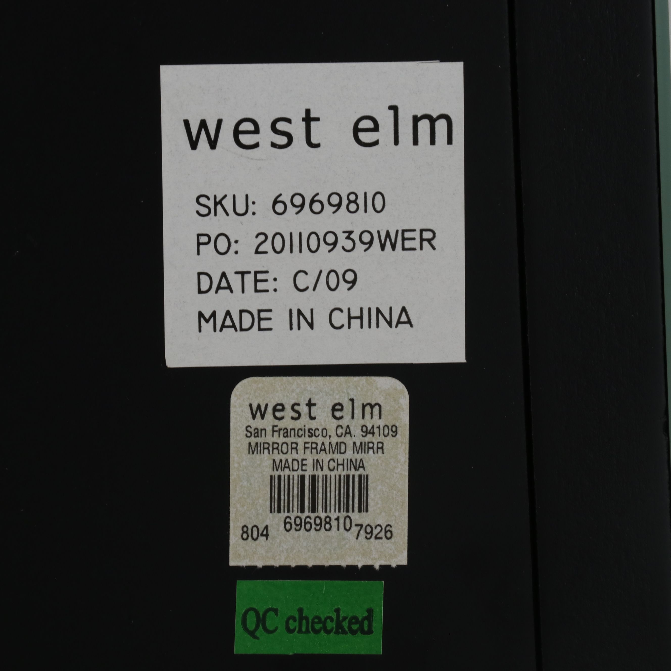 Pair of Wall Mirrors, Contemporary