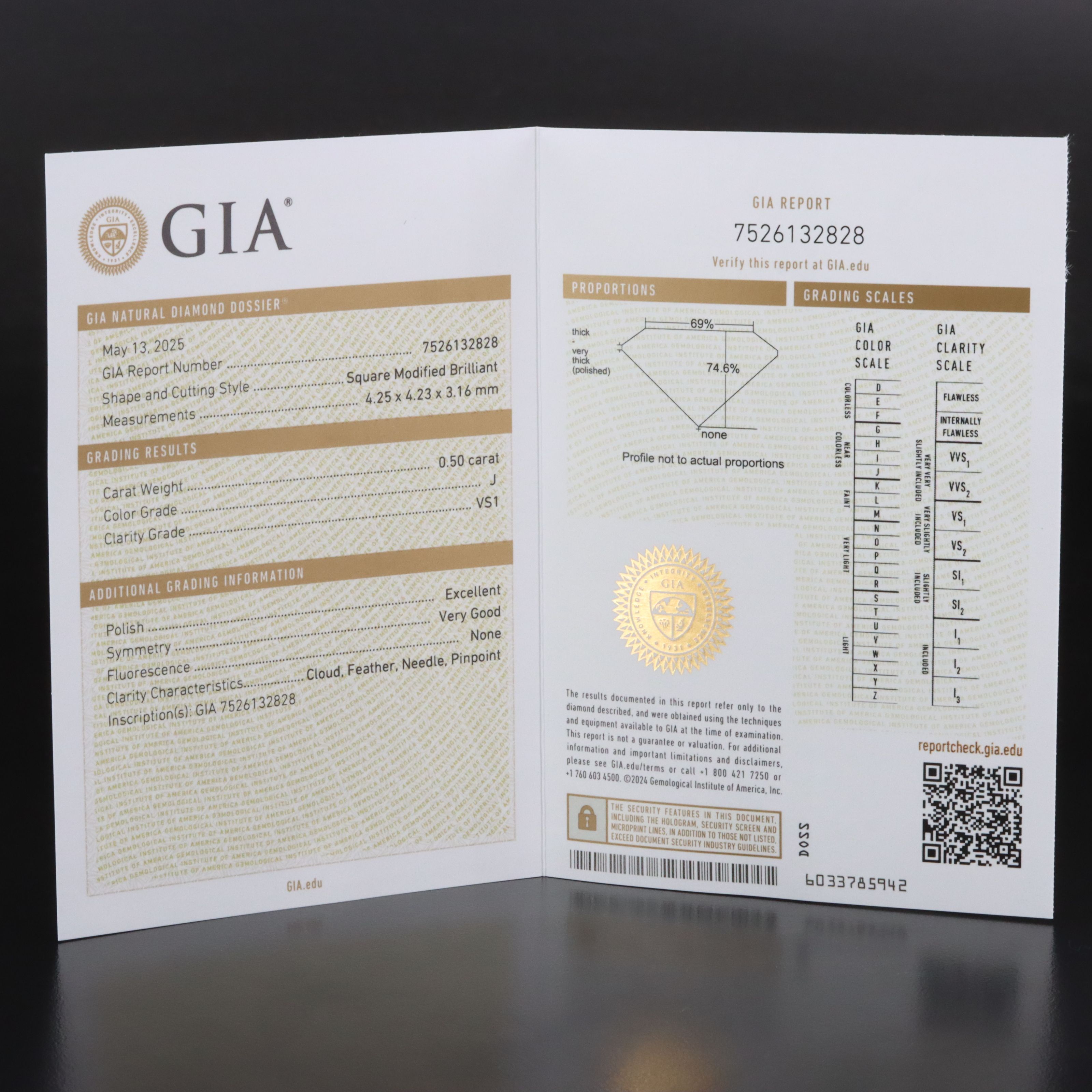 18K 1.00 CT Diamond Stud Earrings with GIA Reports