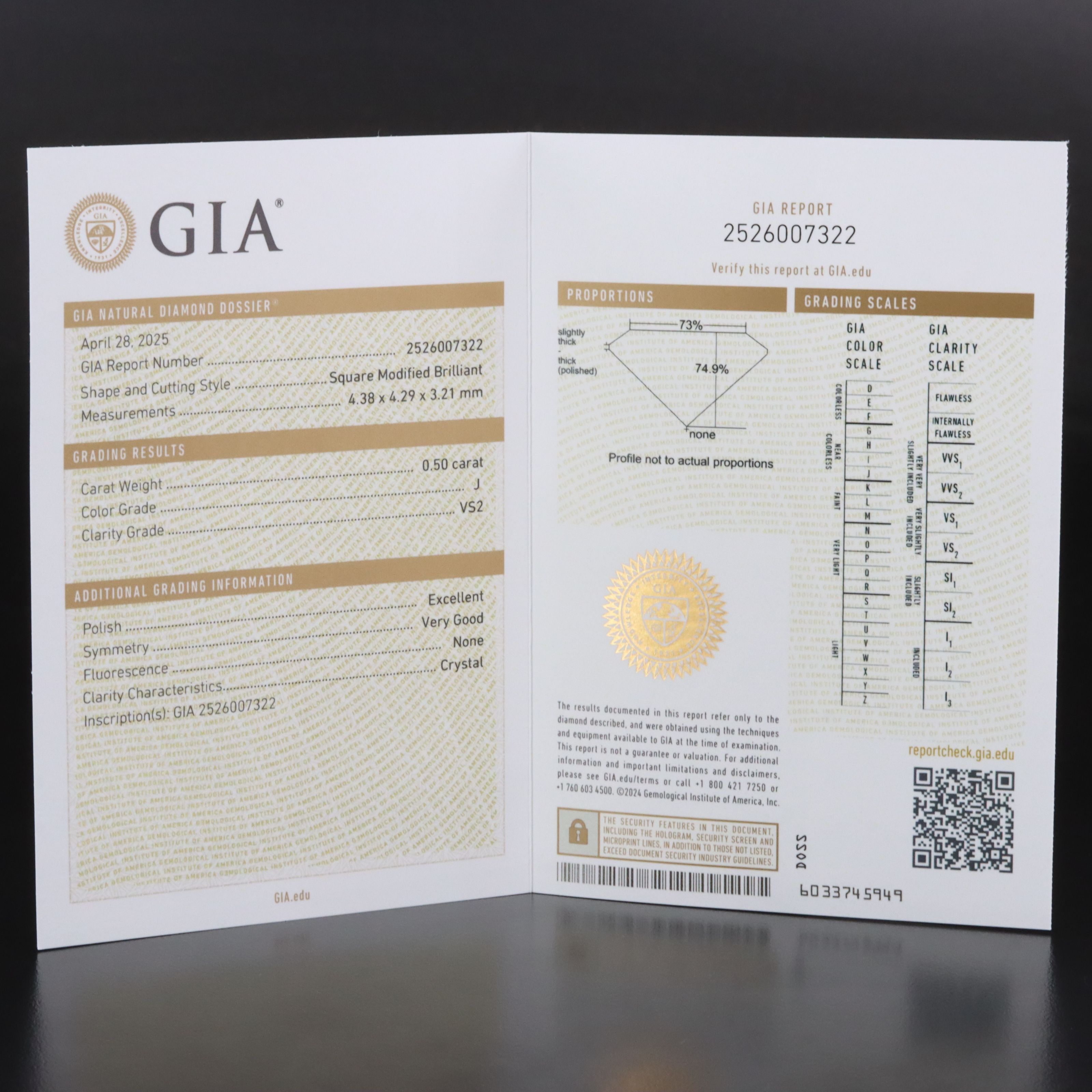 18K 1.00 CT Diamond Stud Earrings with GIA Reports