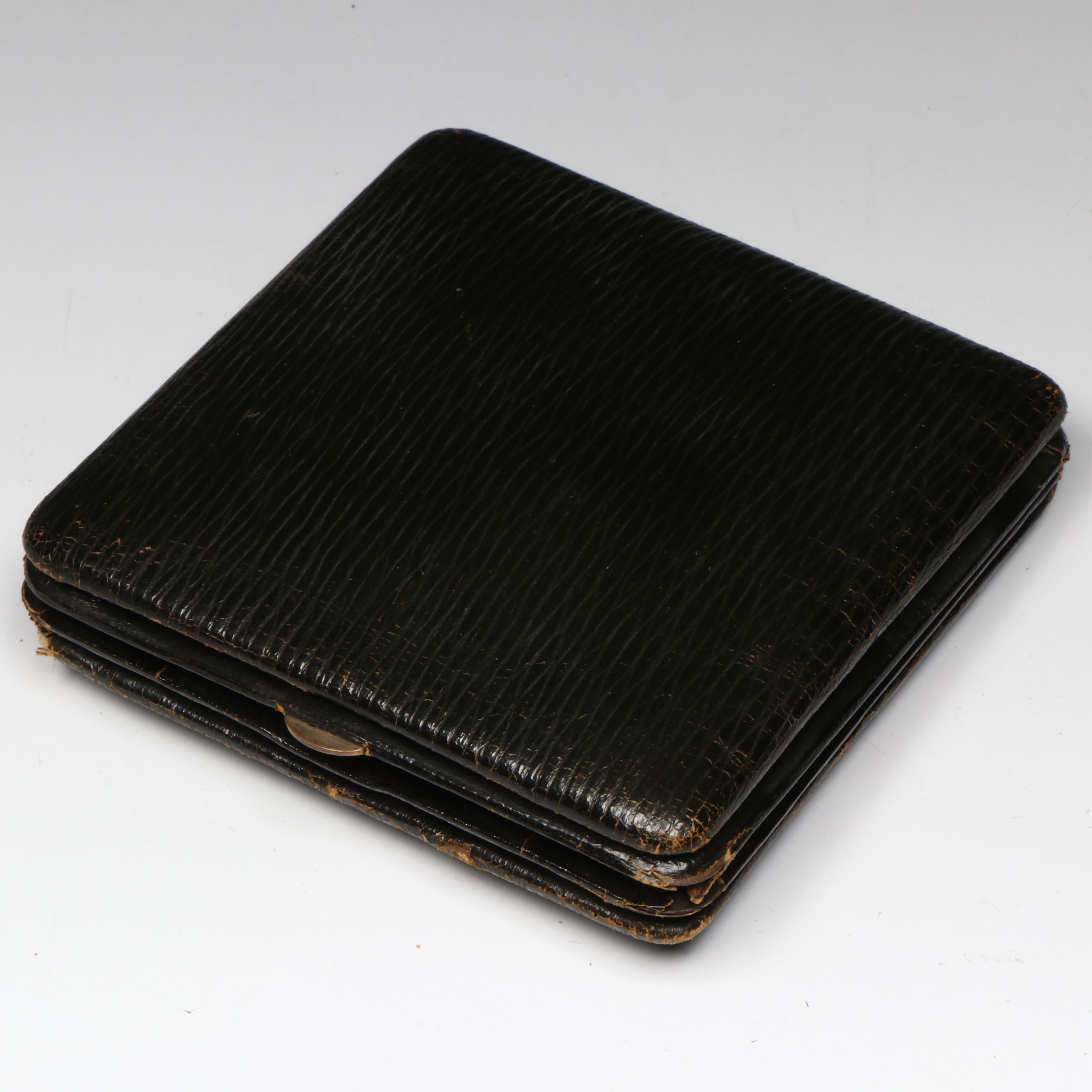 Antique J.C. Vickery English Barometer in Leather Case, Late 19th/Early 20th C.