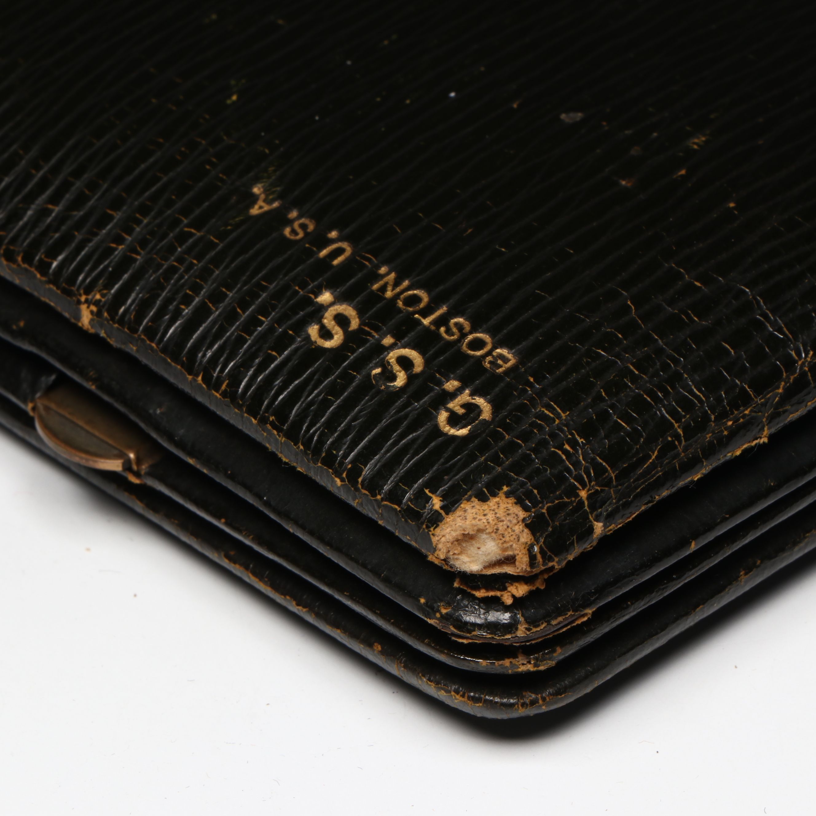 Antique J.C. Vickery English Barometer in Leather Case, Late 19th/Early 20th C.