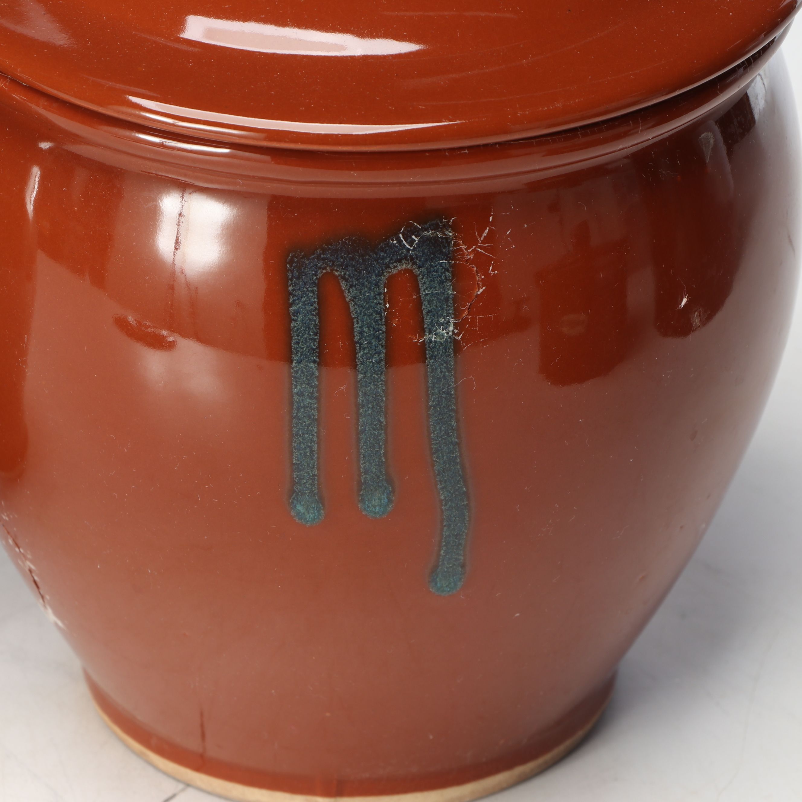 Japanese Glazed Earthenware Crocks and Sauce Jars