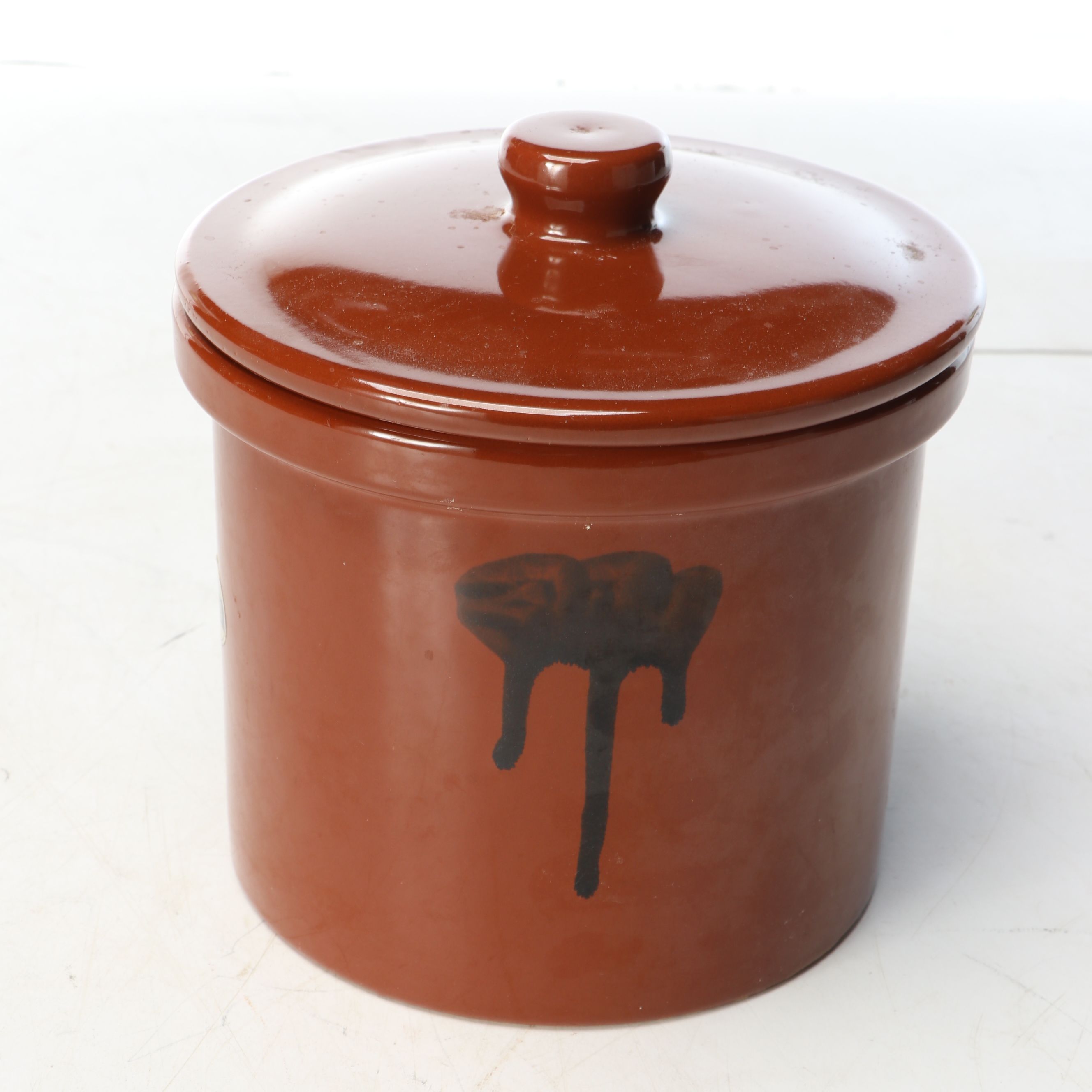Japanese Glazed Earthenware Crocks and Sauce Jars