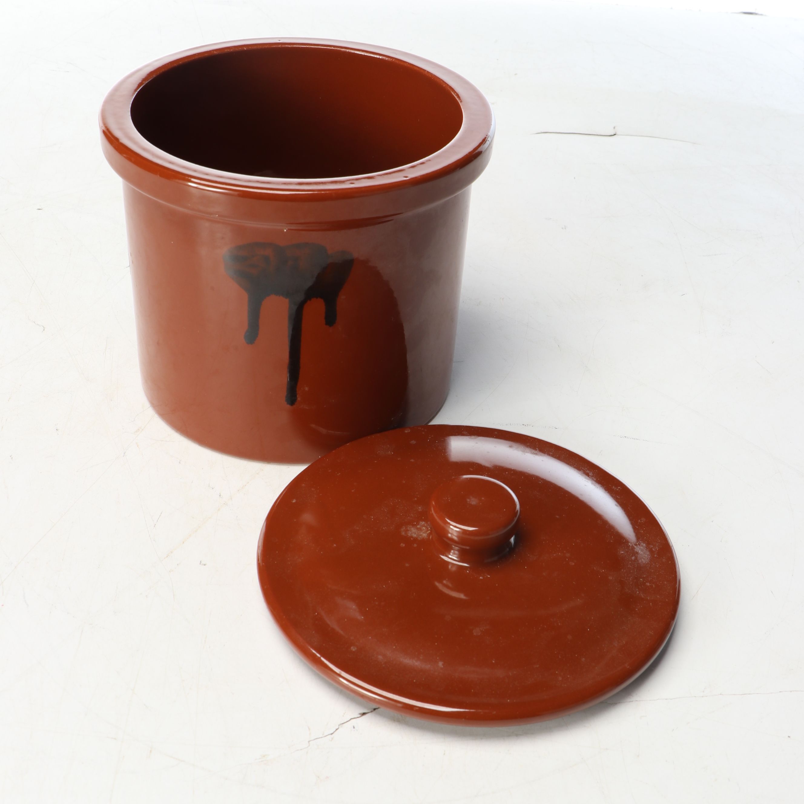 Japanese Glazed Earthenware Crocks and Sauce Jars