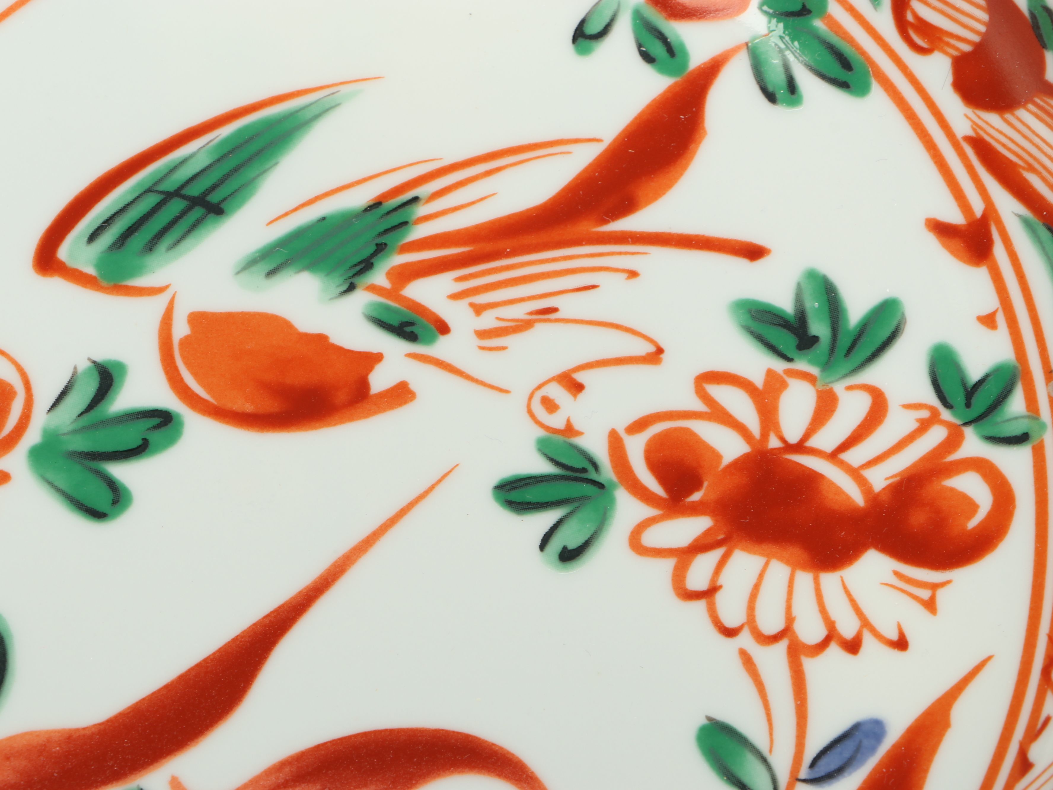 Japanese Imari Porcelain Serving Bowl and Platter