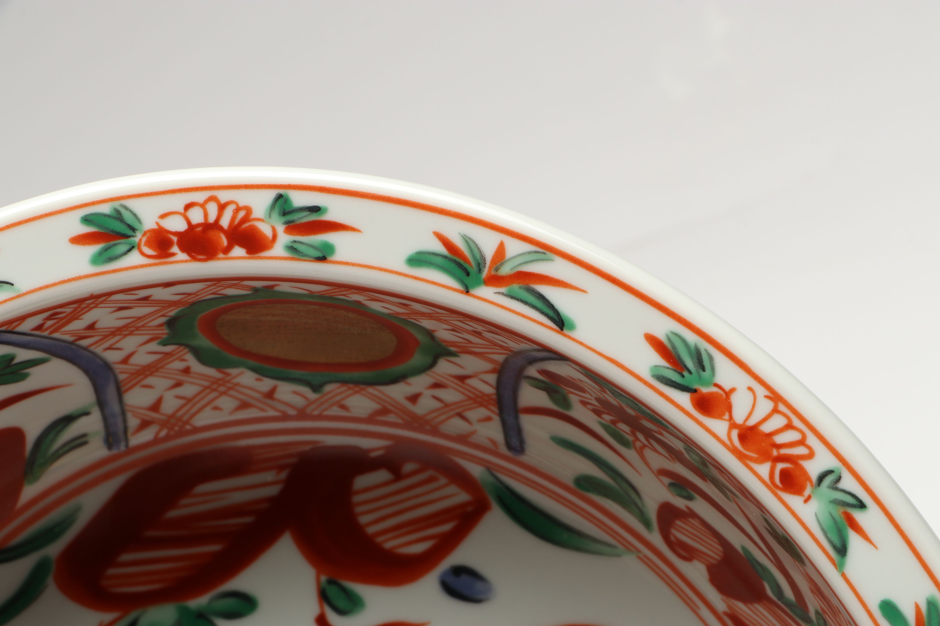 Japanese Imari Porcelain Serving Bowl and Platter