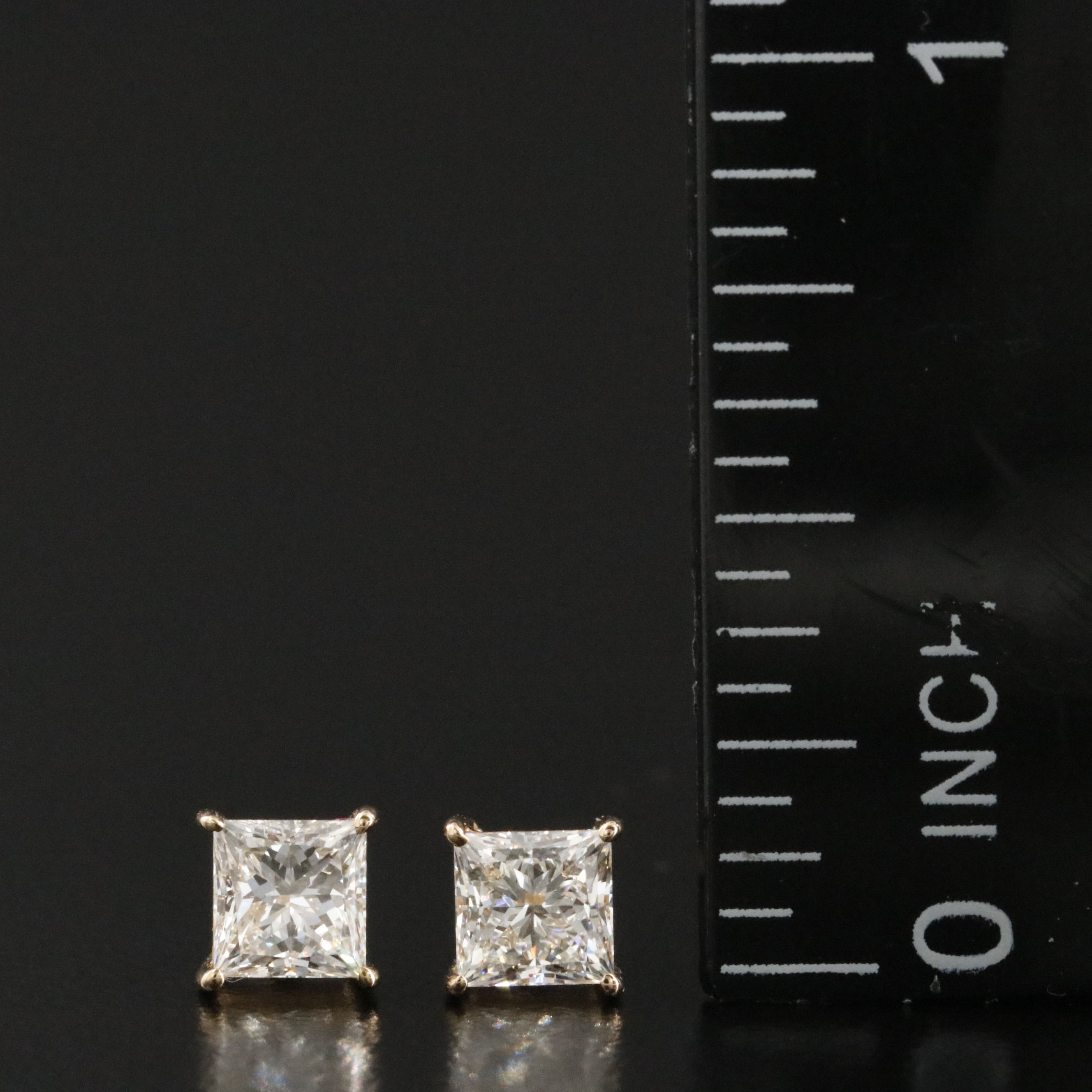 18K 1.03 CTW Diamond Solitaire Earrings with GIA Reports