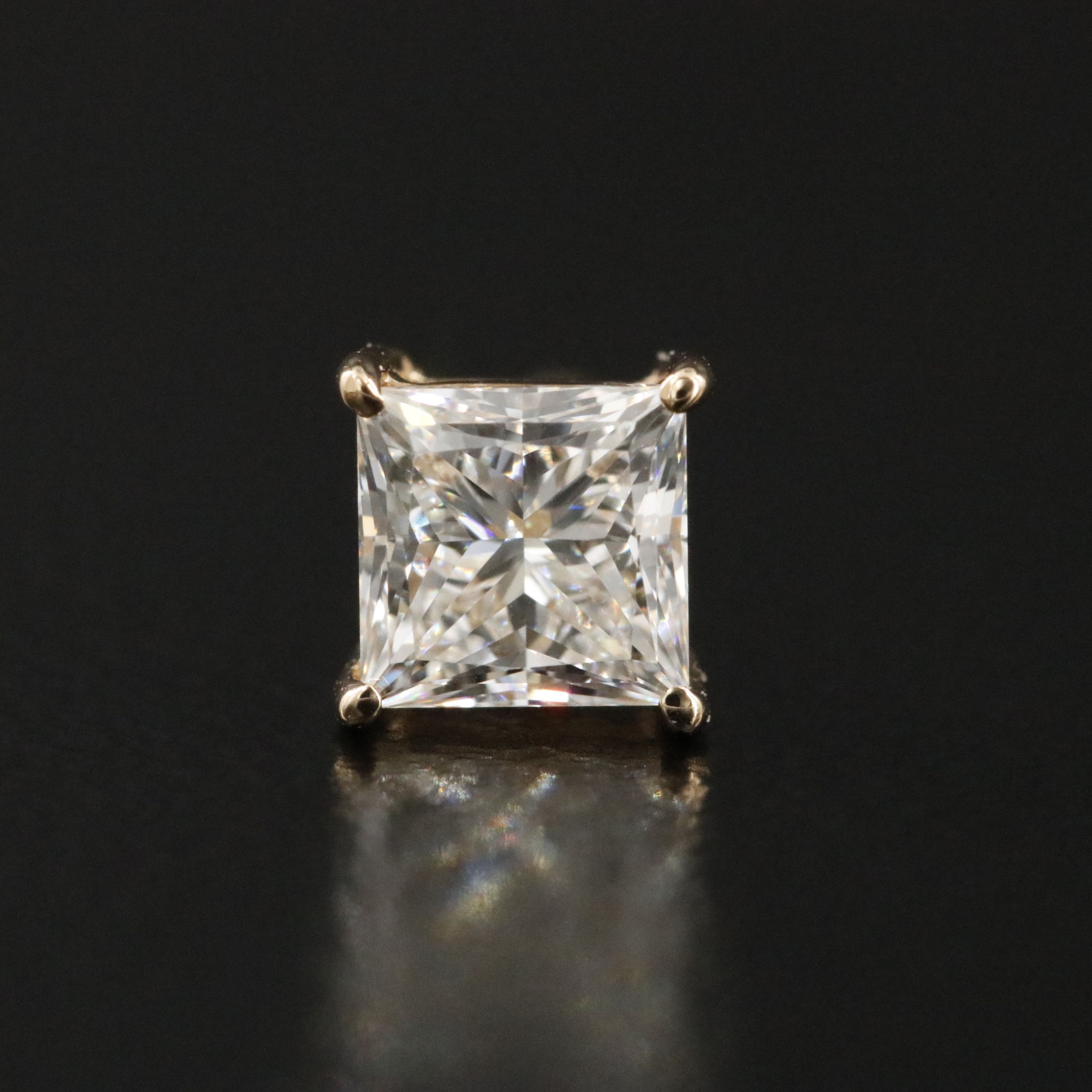 18K 1.03 CTW Diamond Solitaire Earrings with GIA Reports