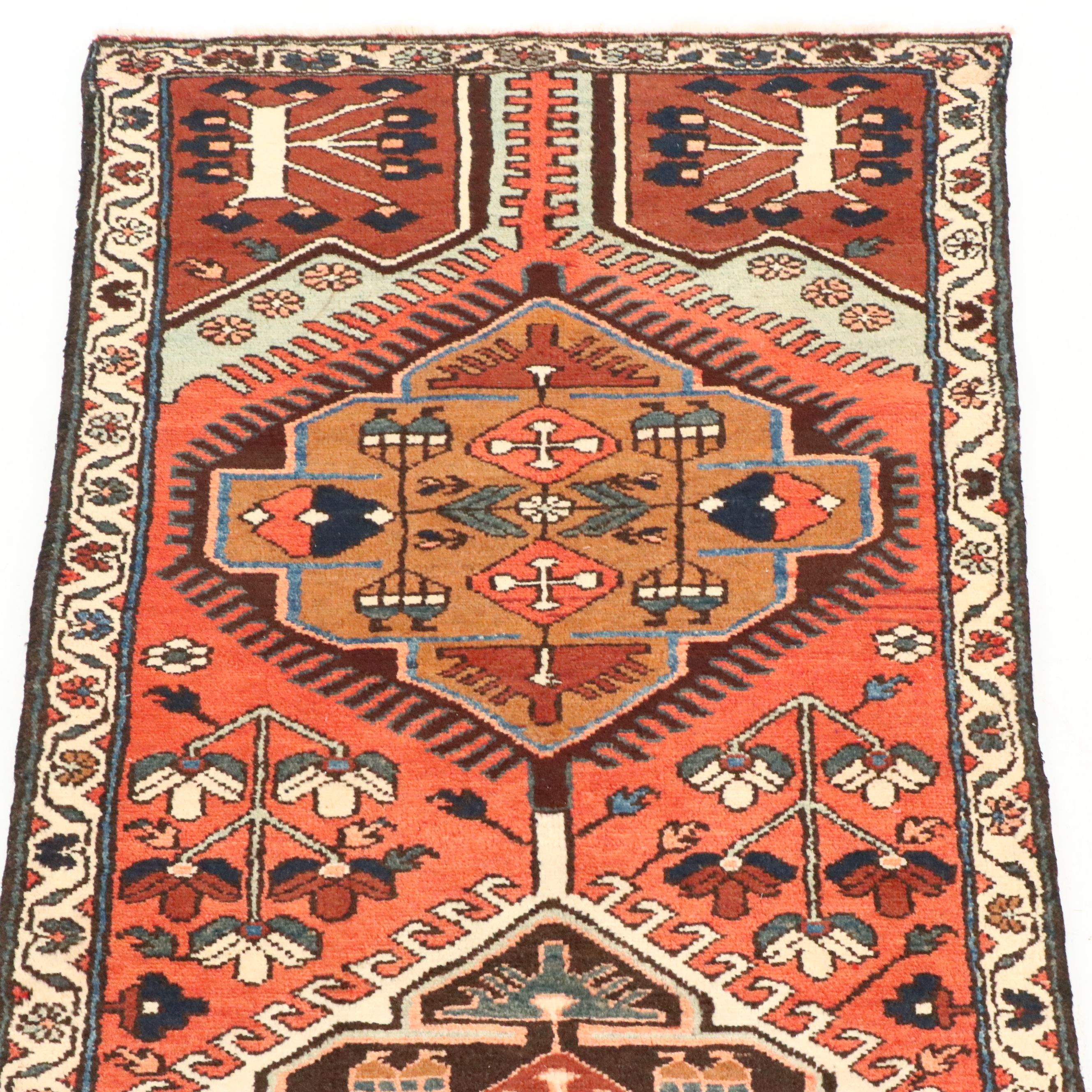 3'3 x 10'1 Hand-Knotted Persian Hamadan Long Rug