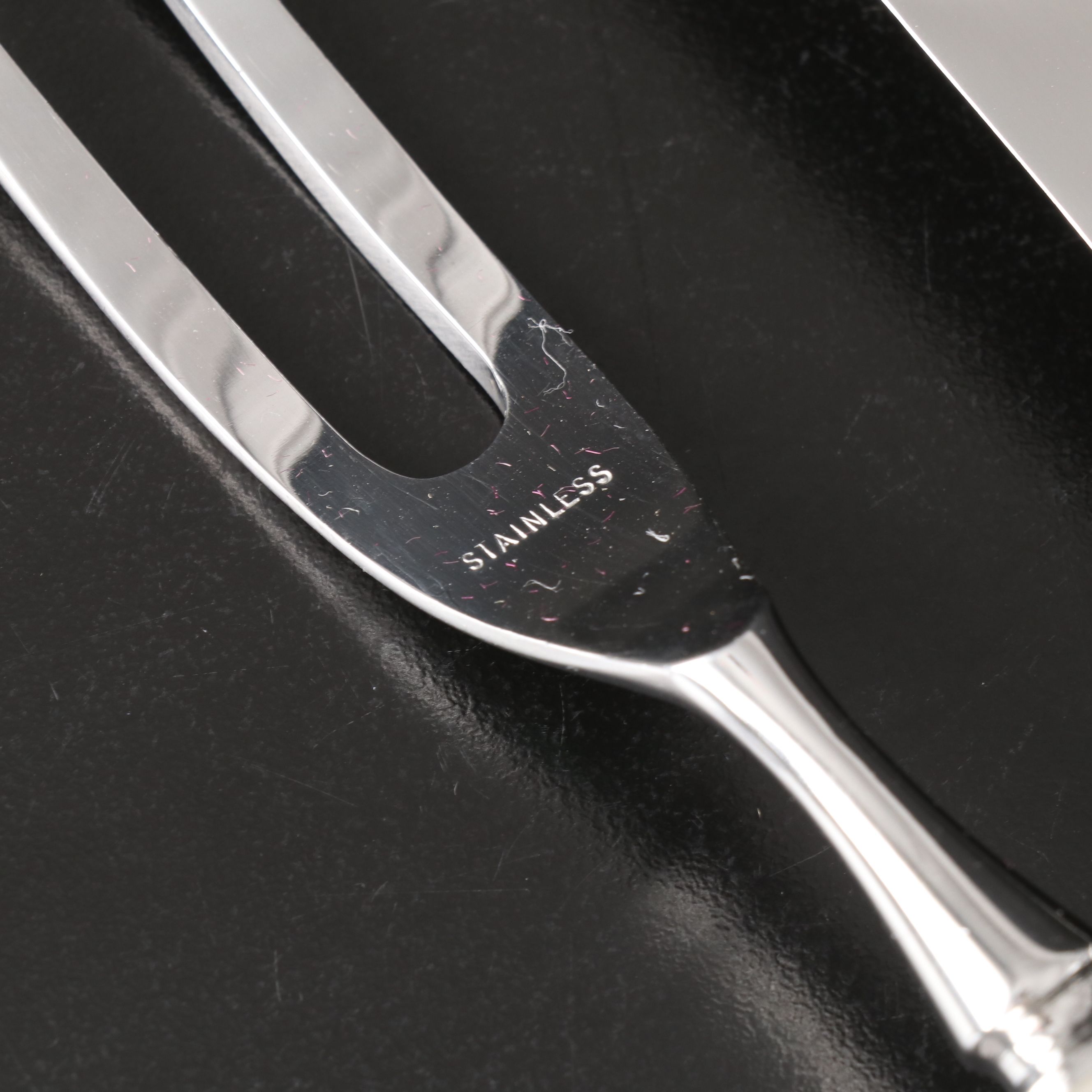 Sterling Handle Carving Set with Other Victorian Style Silver Plate Serveware