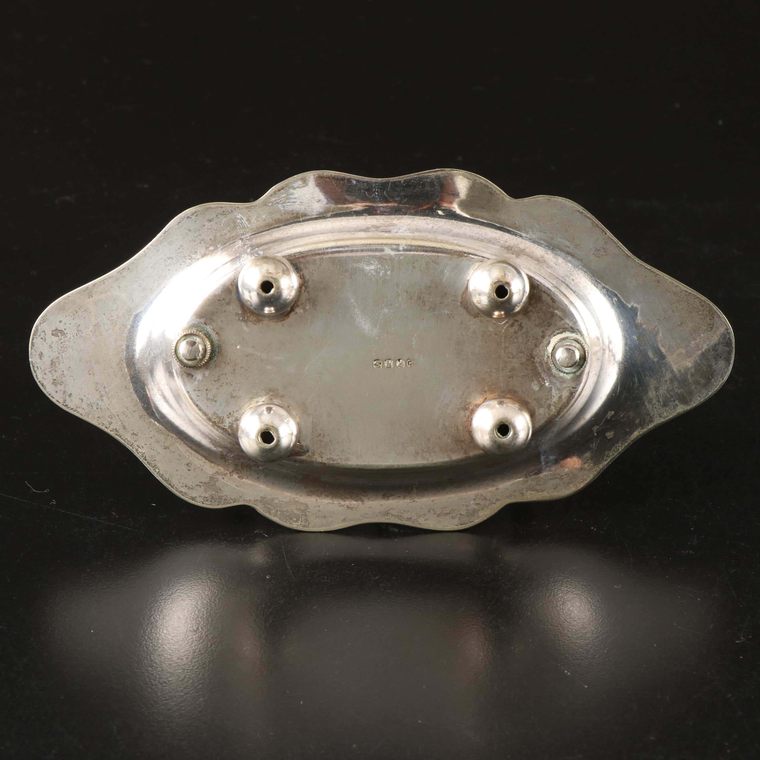 Sterling Handle Carving Set with Other Victorian Style Silver Plate Serveware