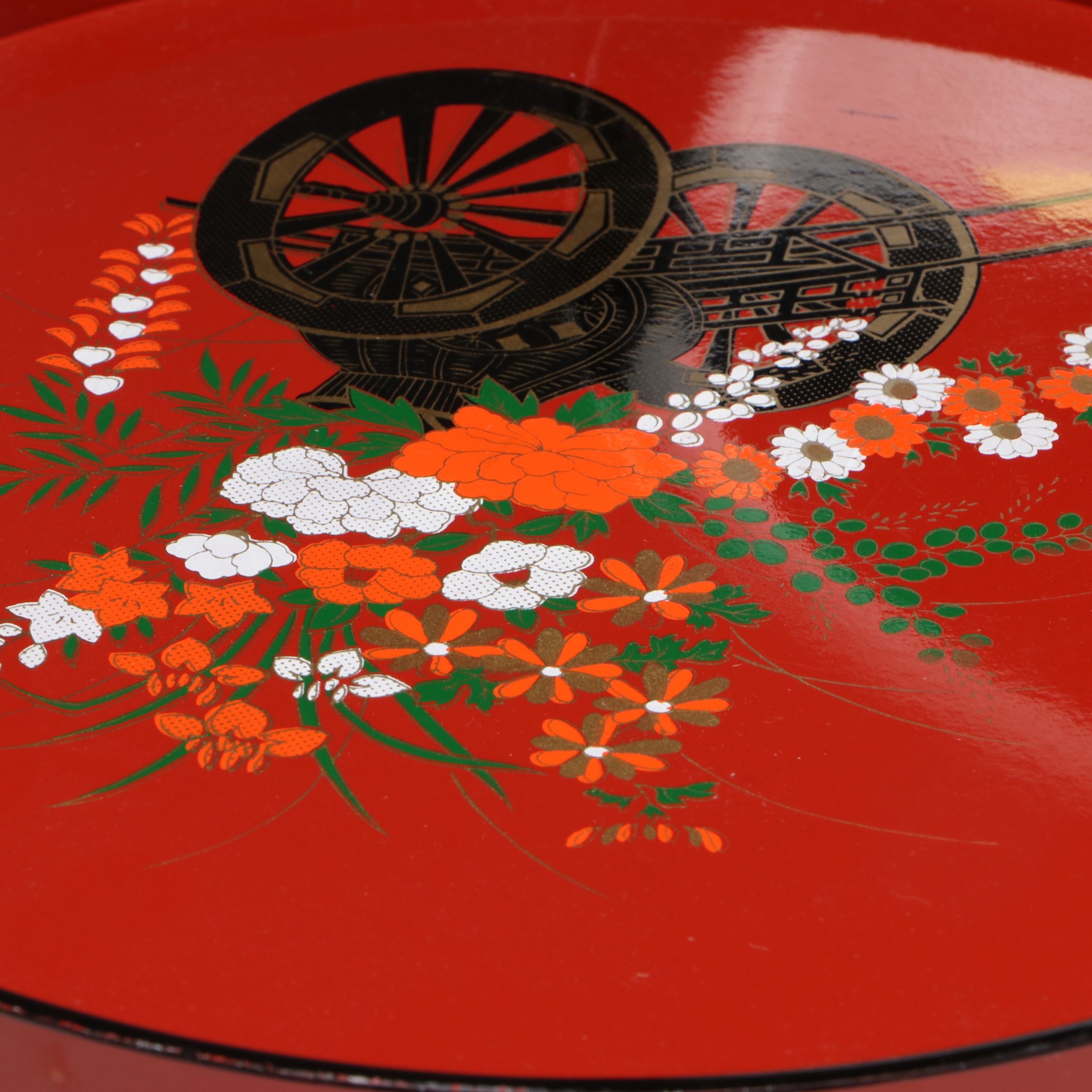 Japanese Lacquerware with Other Plates, Bowls and More, Mid to Late 20th Century