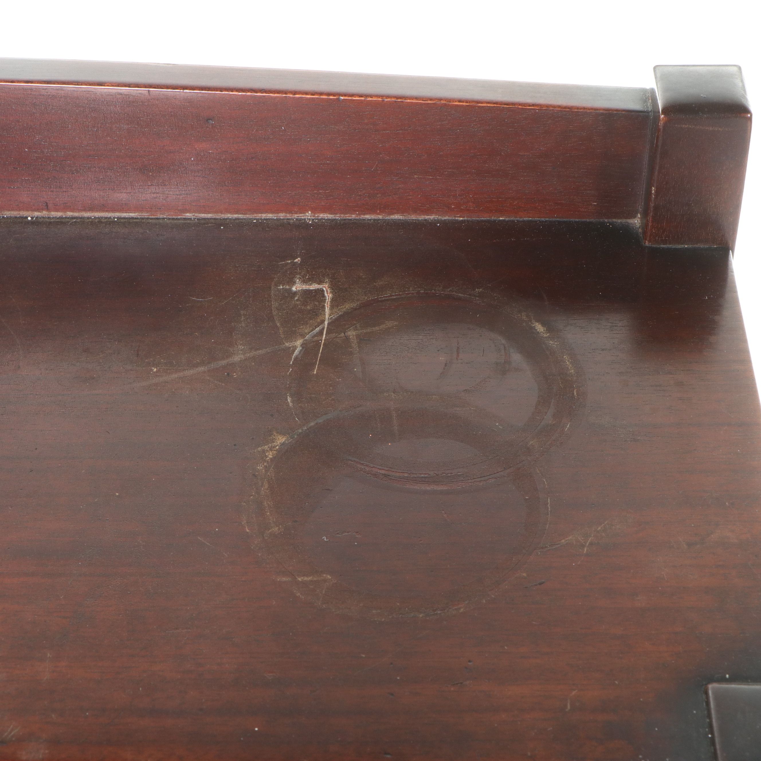 Walnut Arts and Crafts Glazed Bookcase, Early to Mid-20th Century