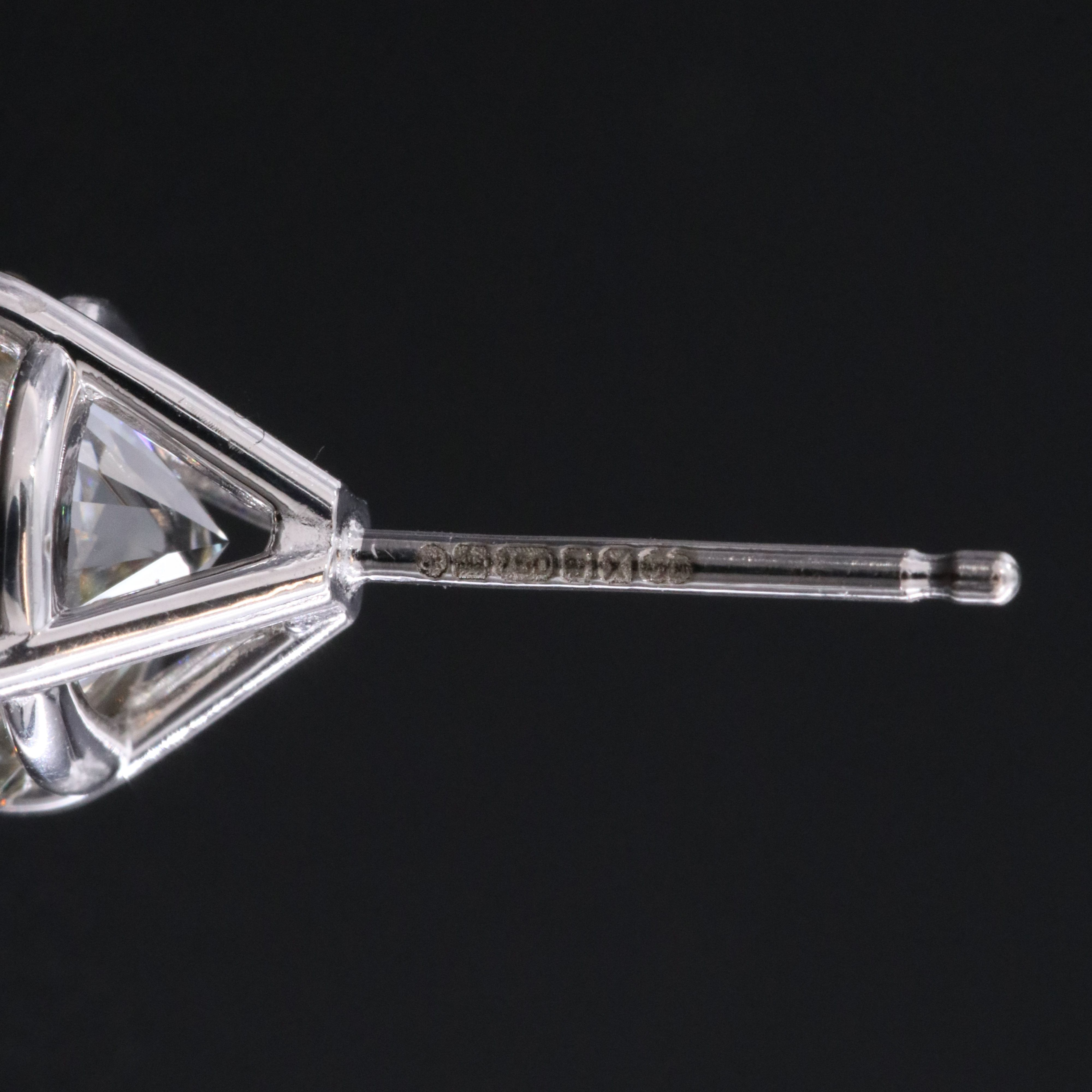 18K 3.02 CTW Lab Grown Diamond Stud Earrings with Online IGI Reports