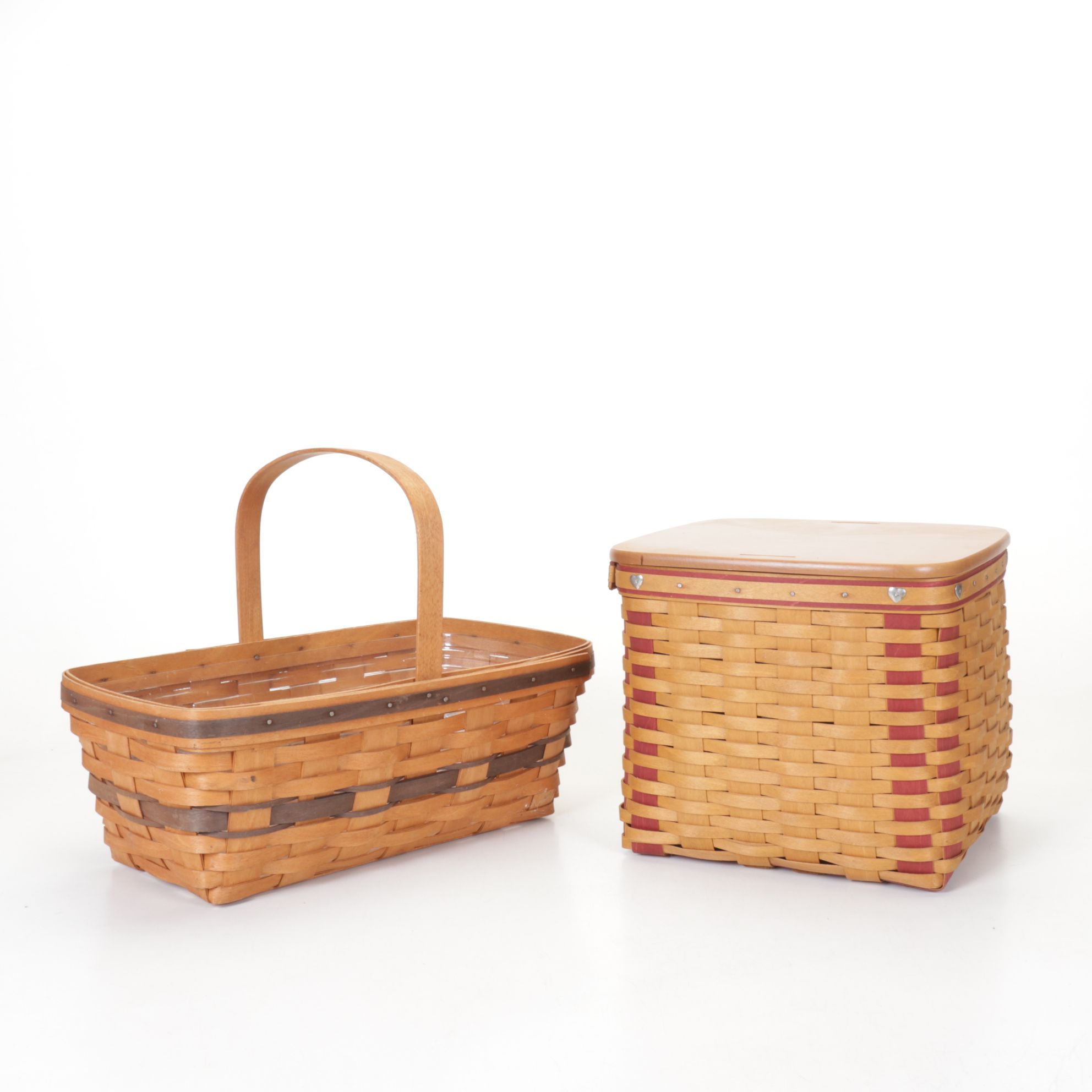 Longaberger Christmas "Gingerbread" and Other Woven Baskets