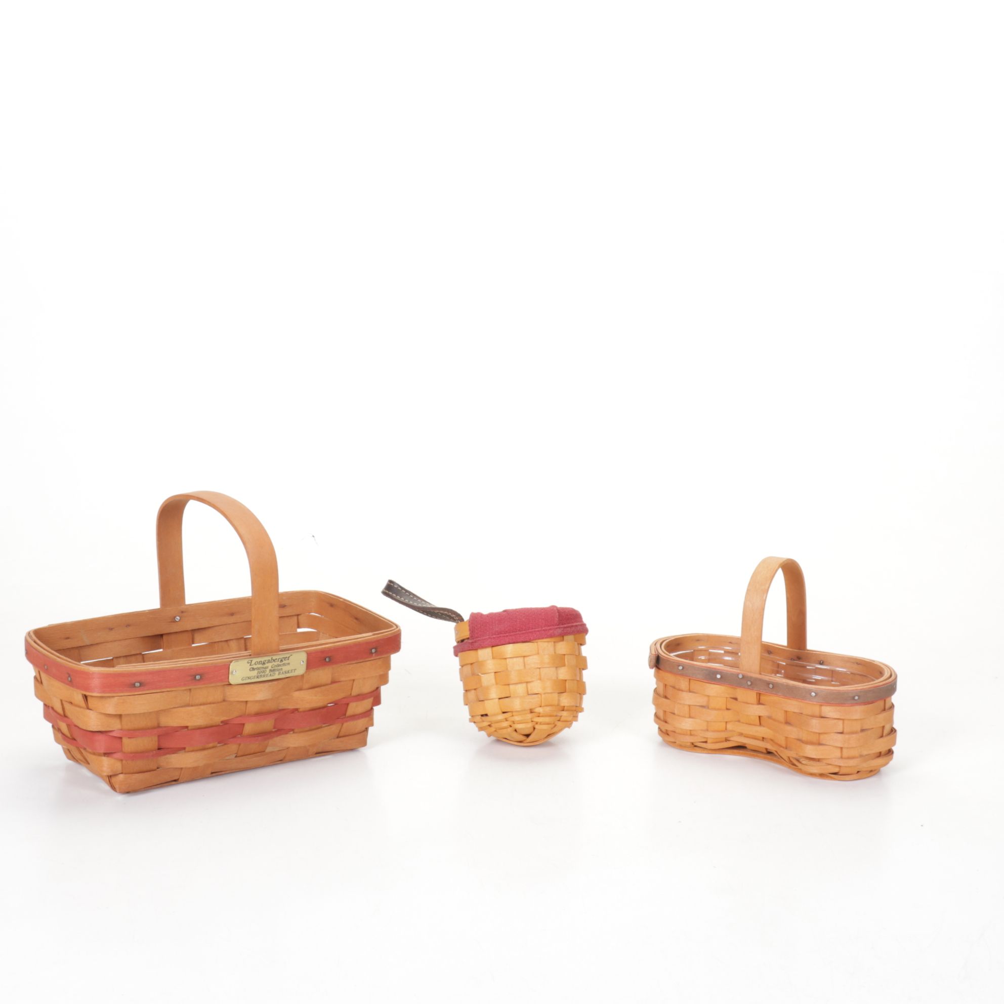 Longaberger Christmas "Gingerbread" and Other Woven Baskets