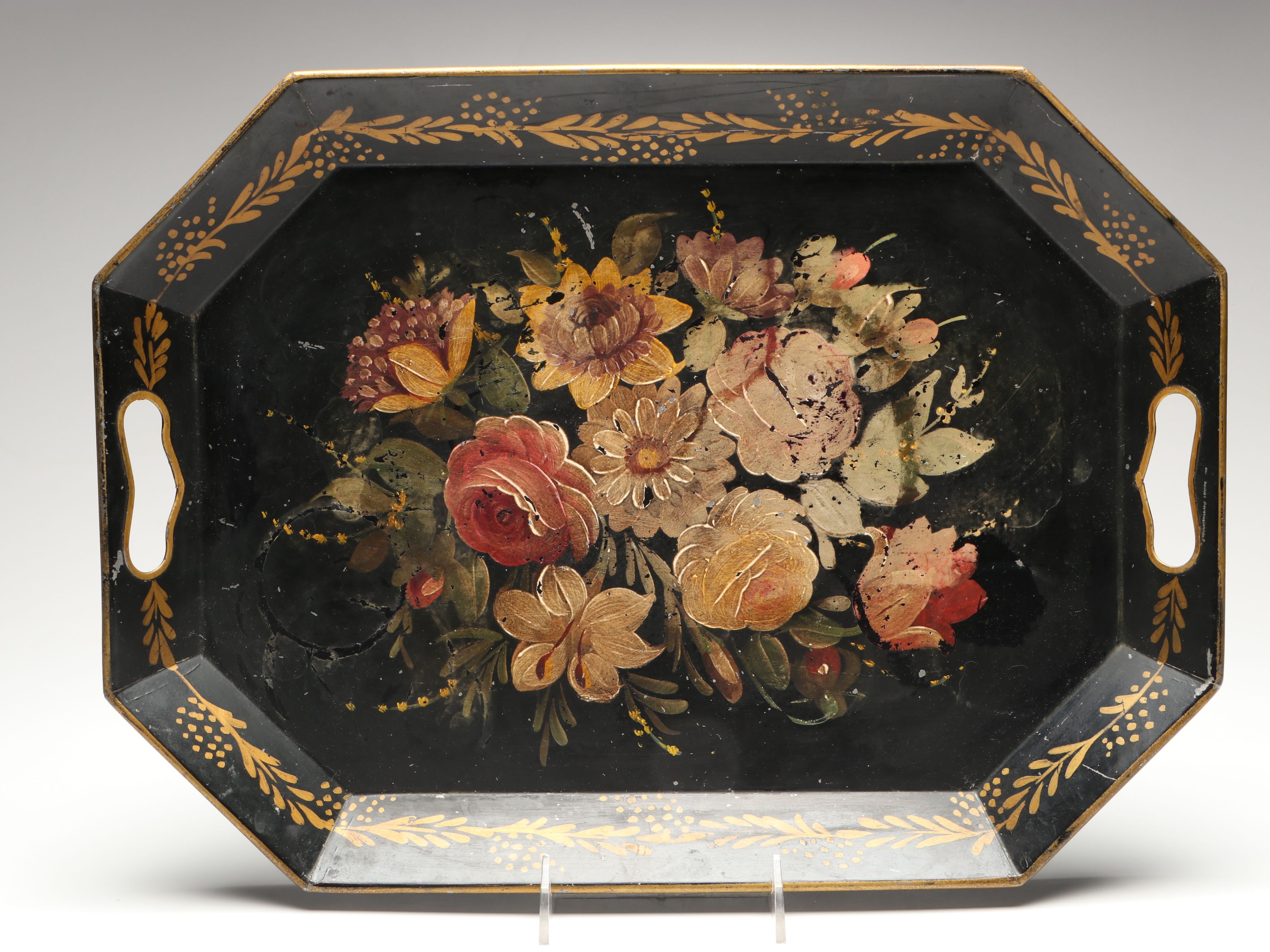 English Style Toleware Trays and Pitcher, Mid-20th Century