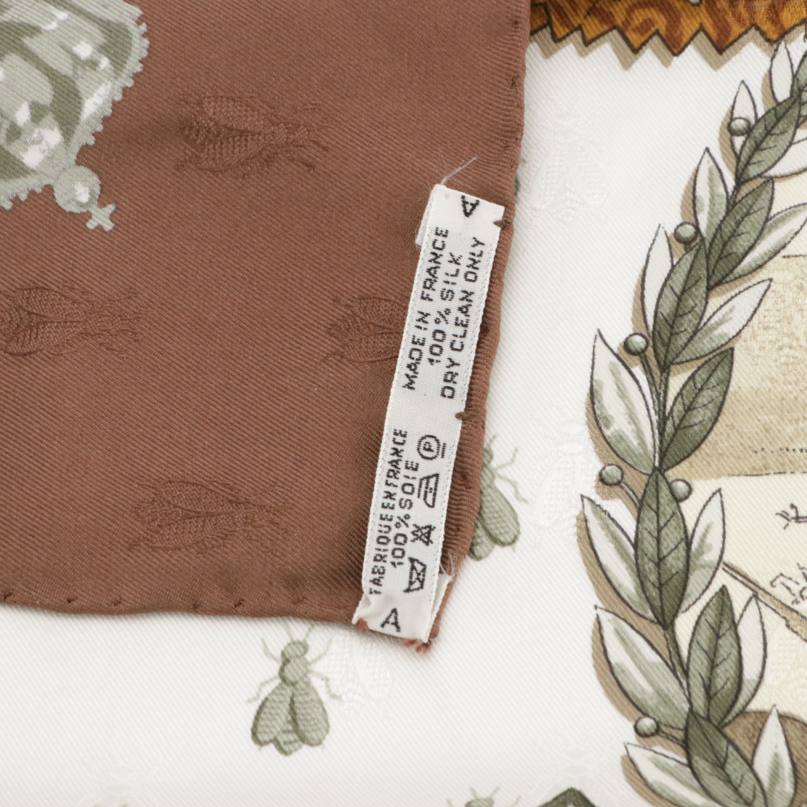 Hermès "Napoléon" Silk Jacquard Scarf 90