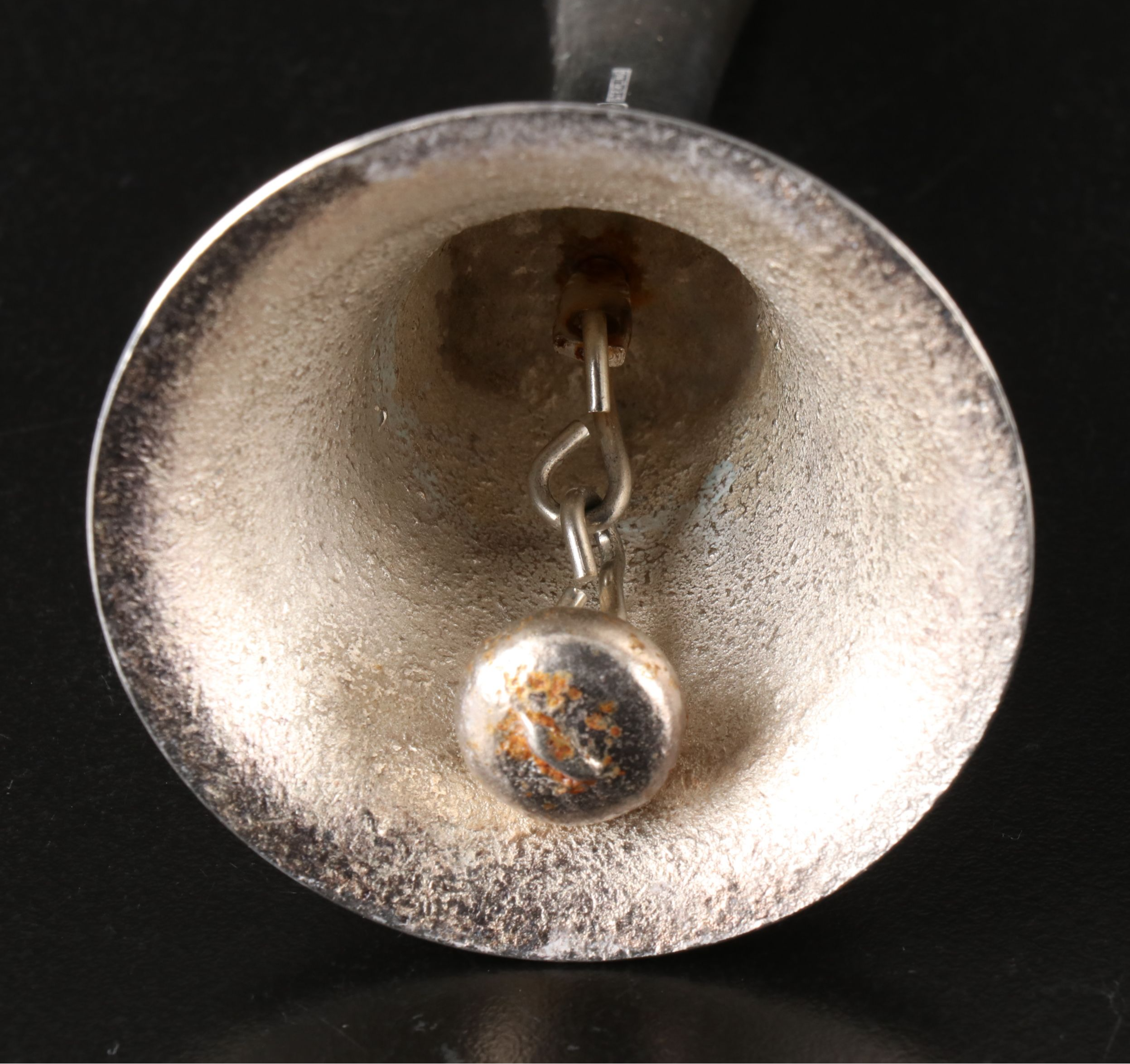 Tuttle Sterling Silver Handle Dinner Bell, 1969-1974