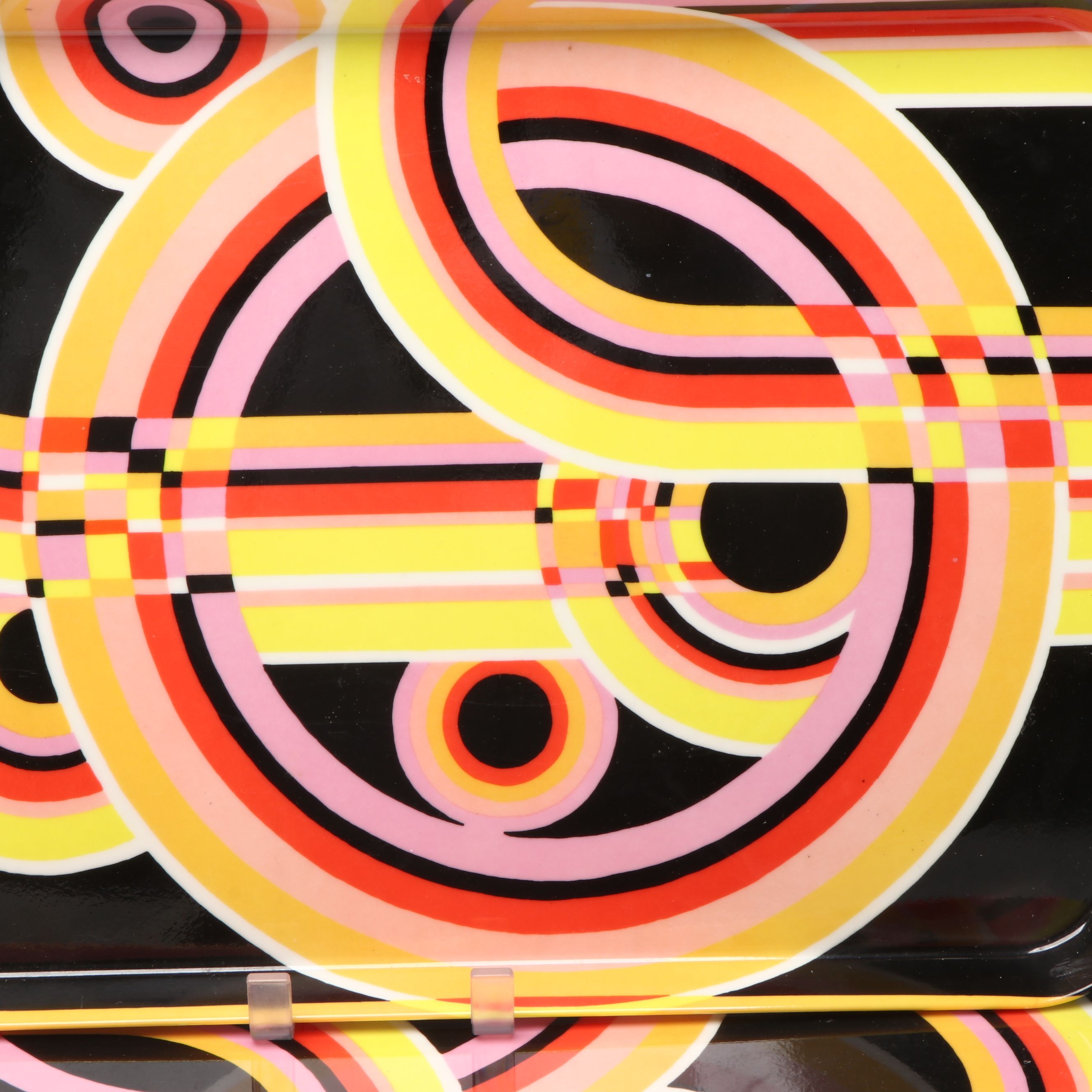 Luciana Roselli Retro Melamine Serving Trays with Acrylic Champagne Bucket