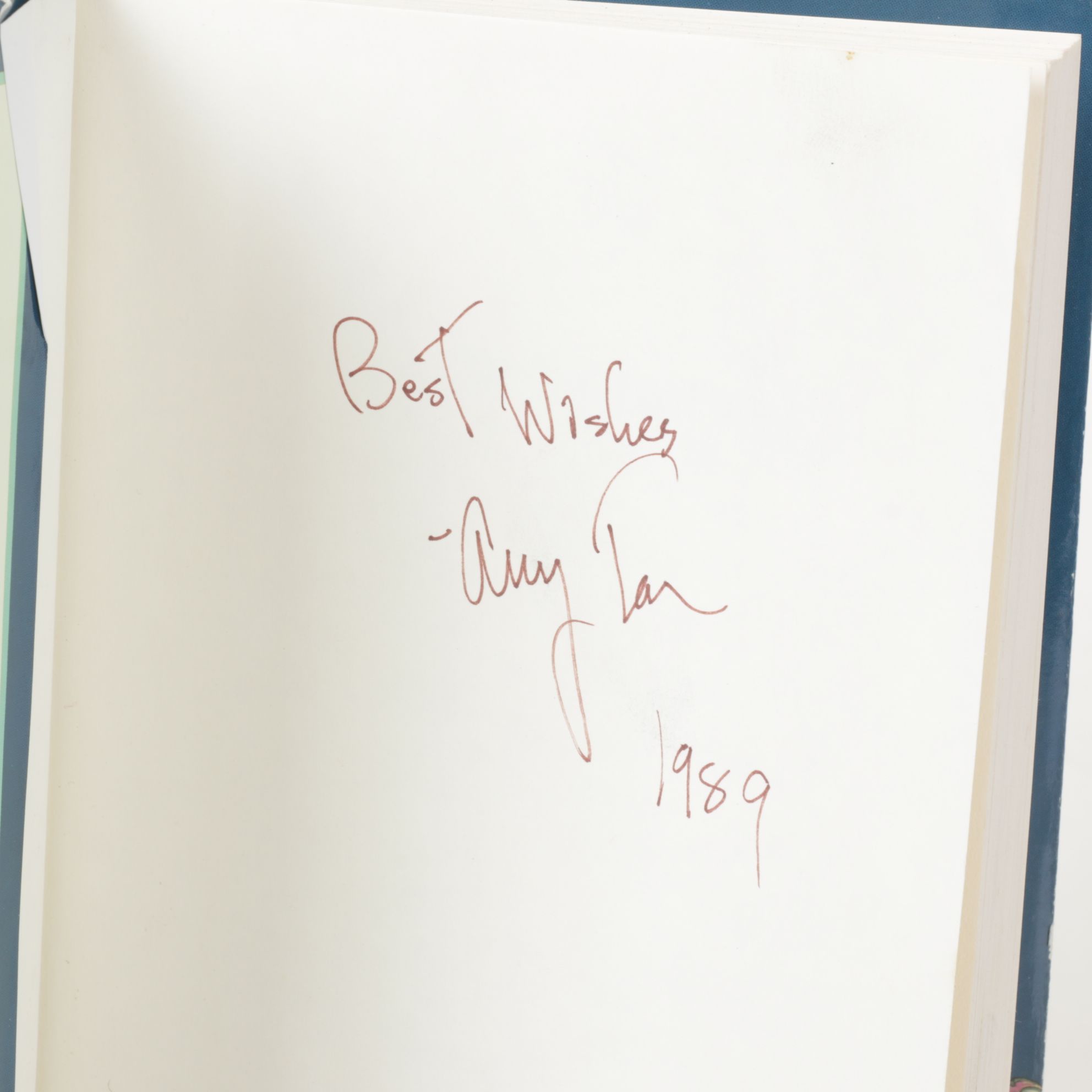 Signed Book Club Edition "The Joy Luck Club" by Amy Tan, 1989