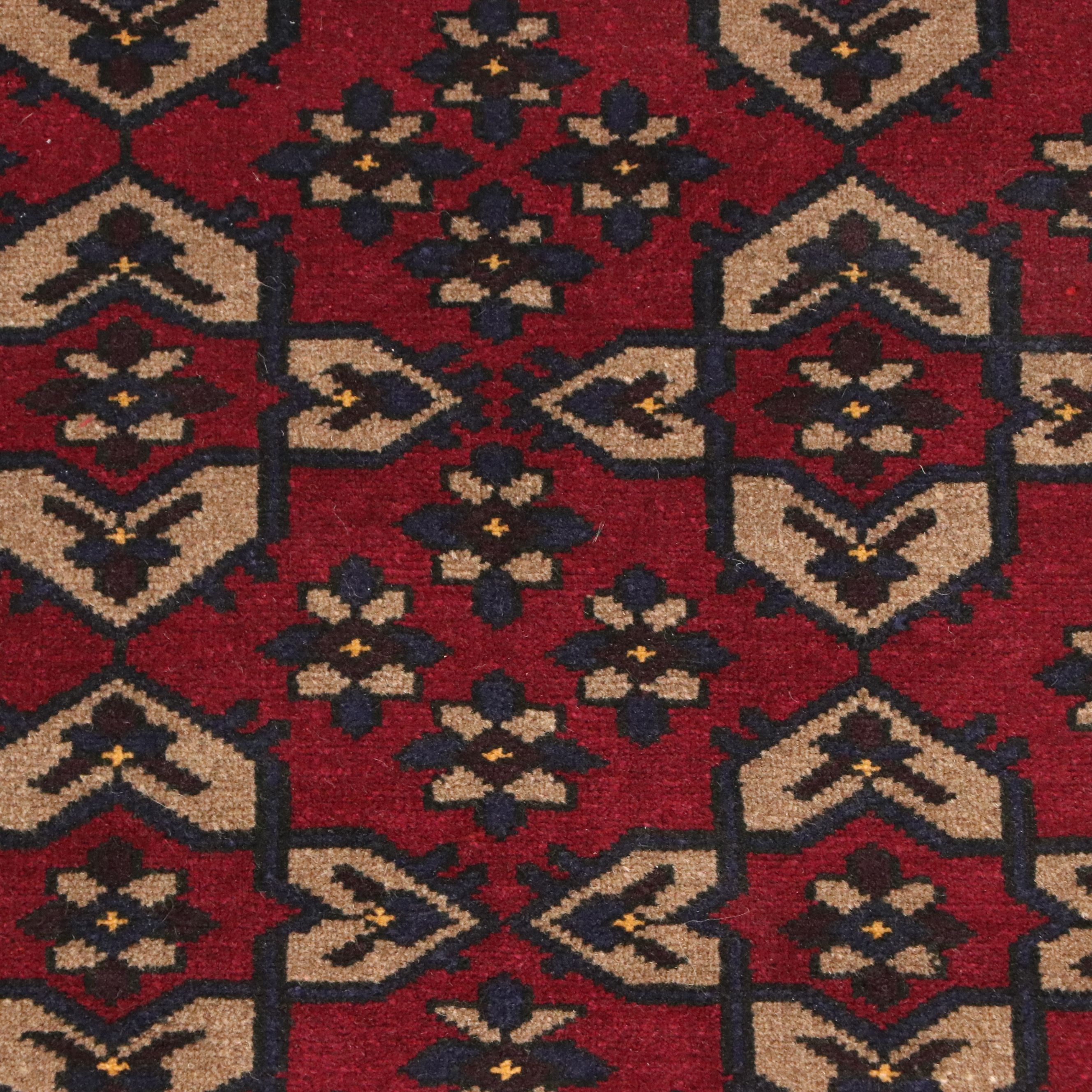 2'11 x 4'7 Hand-Knotted Afghan Baluch Accent Rug