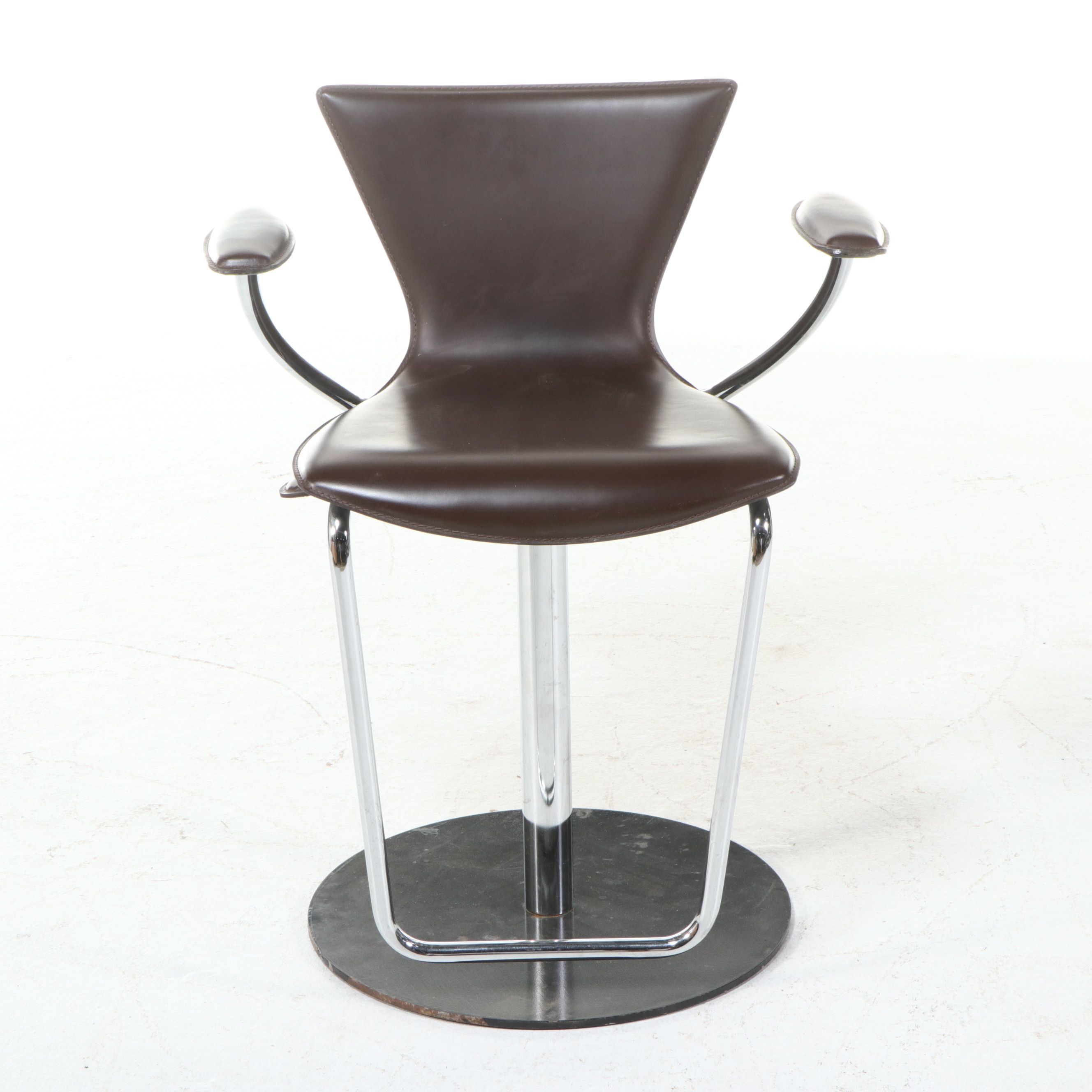 Set of Four Italian Postmodern Style Adjustable Swivel Chairs