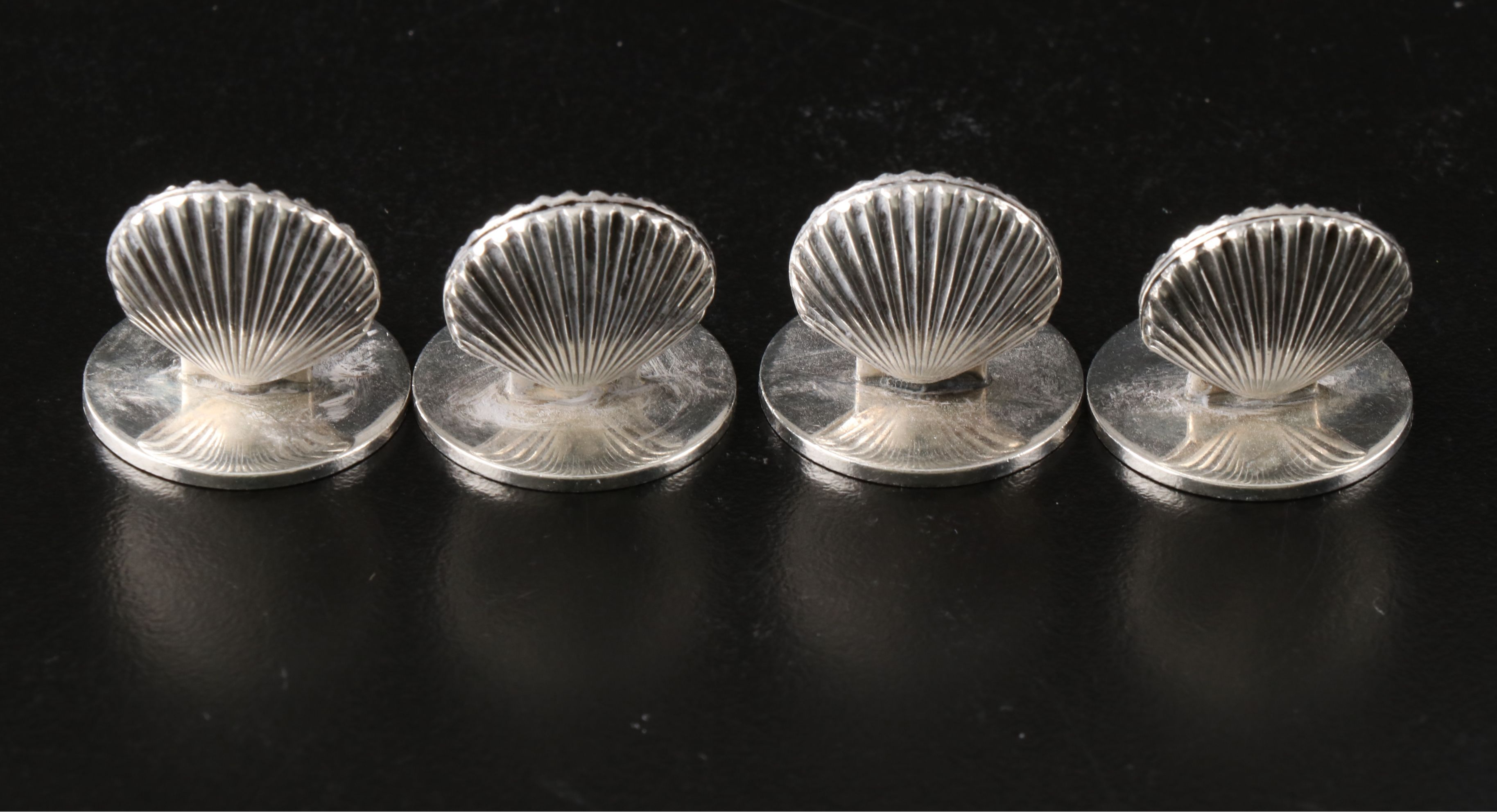 Tiffany & Co. Sterling Silver Shell Place Card Holders