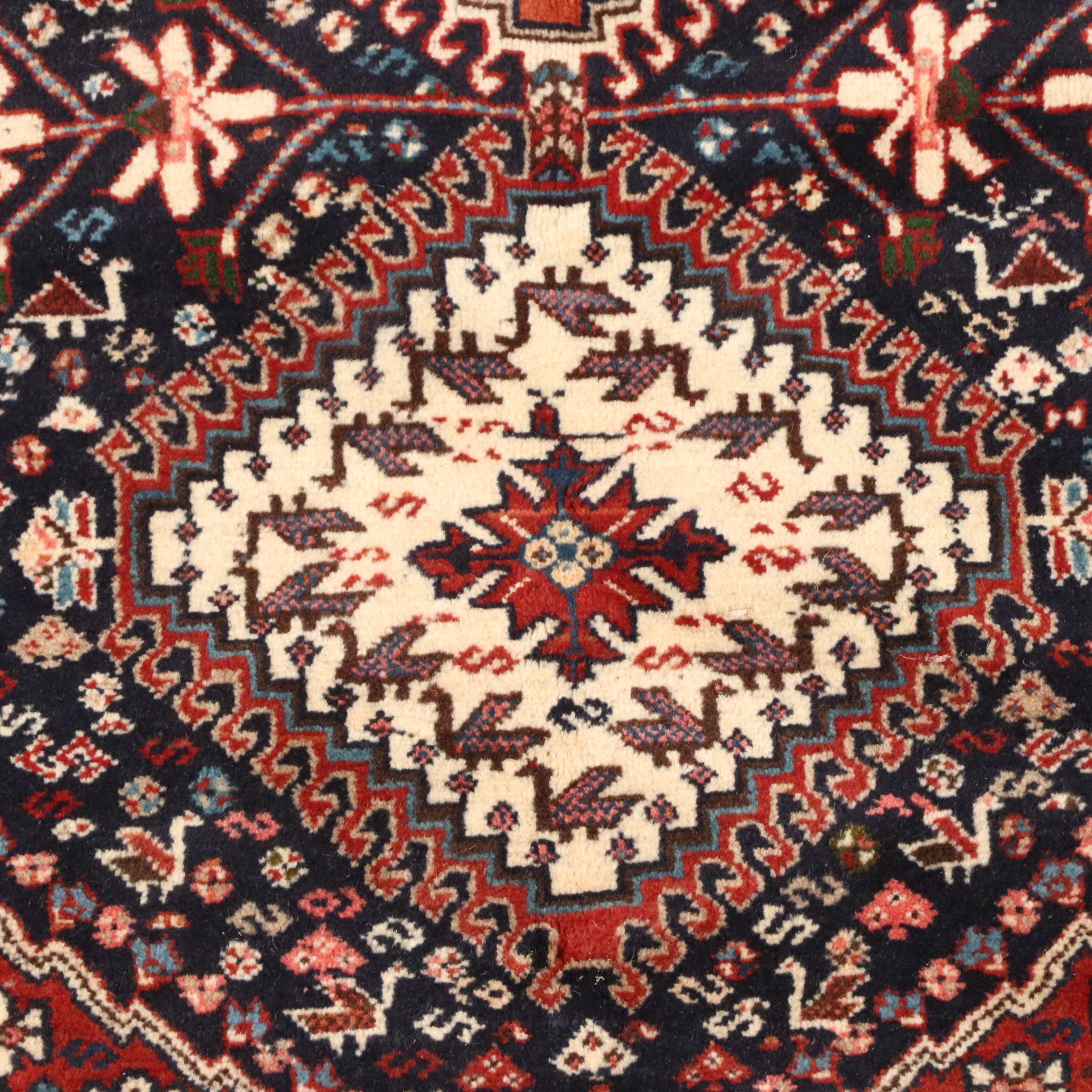 3'3 x 5'3 Hand-Knotted Persian Shiraz Area Rug