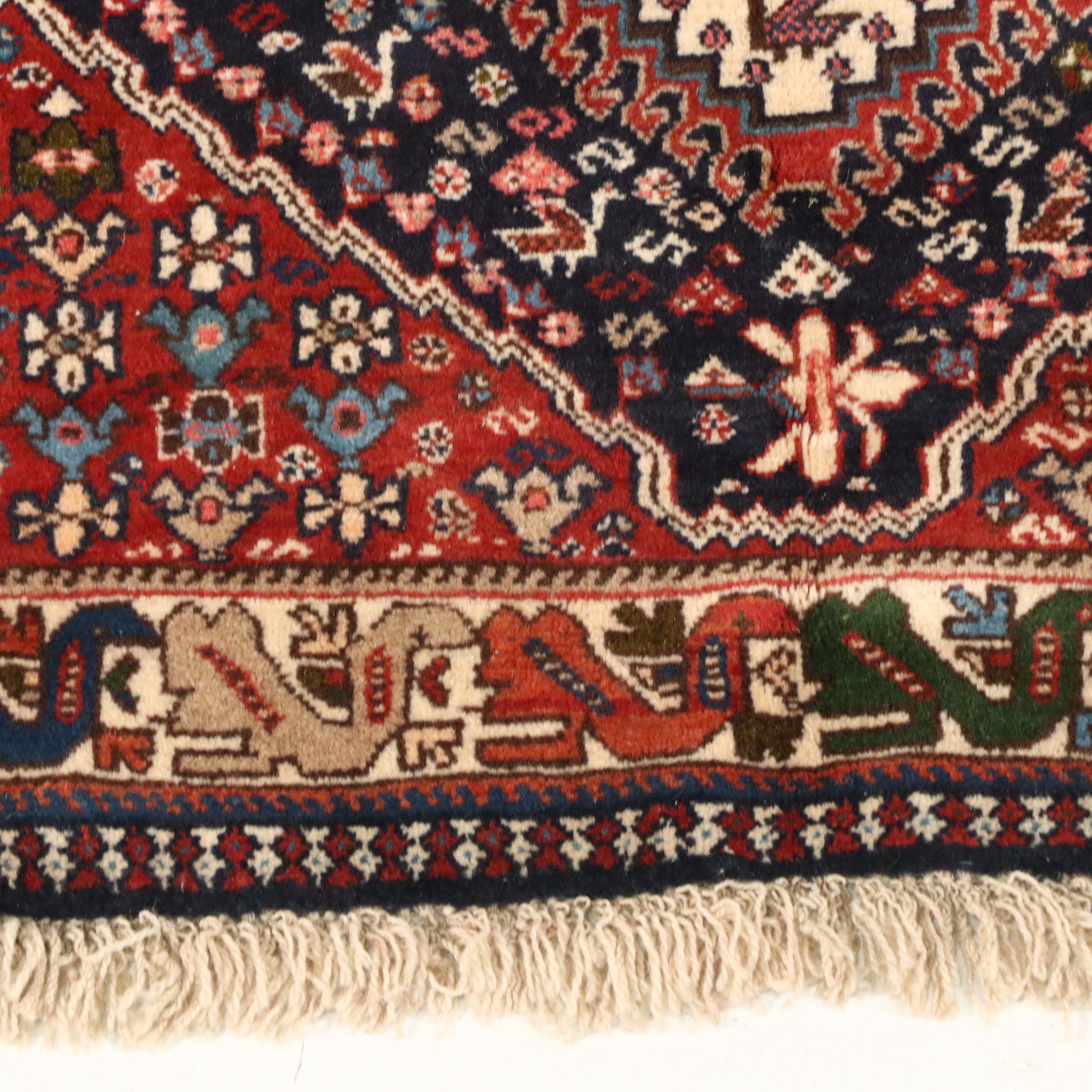 3'3 x 5'3 Hand-Knotted Persian Shiraz Area Rug